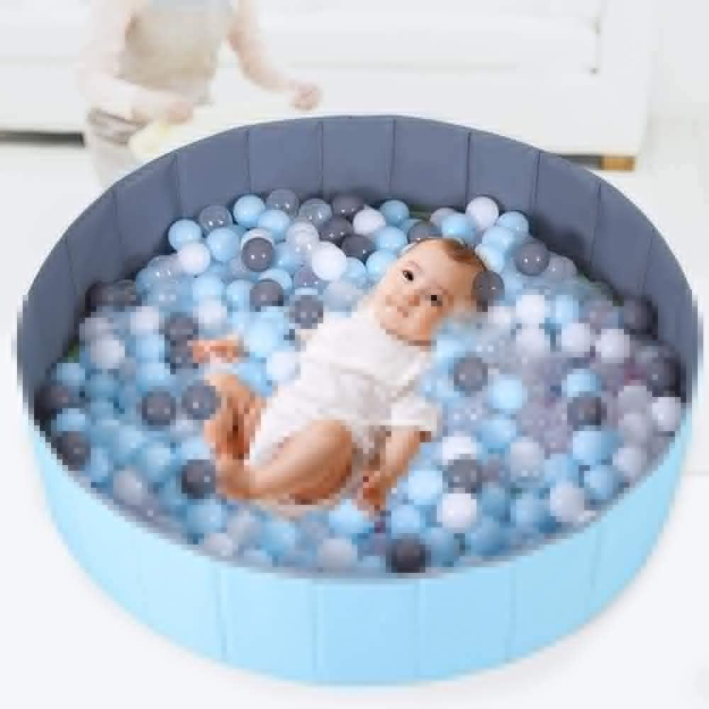 Qiuqiu Inflatable round Kids Swimming Pool Ball Pit Foldable Portable Collapsible Dogs Cats Pet PVC Baby Play Ball Pool Outdoor Spa Inflatable Hot Tub Bathing Tub image number 5
