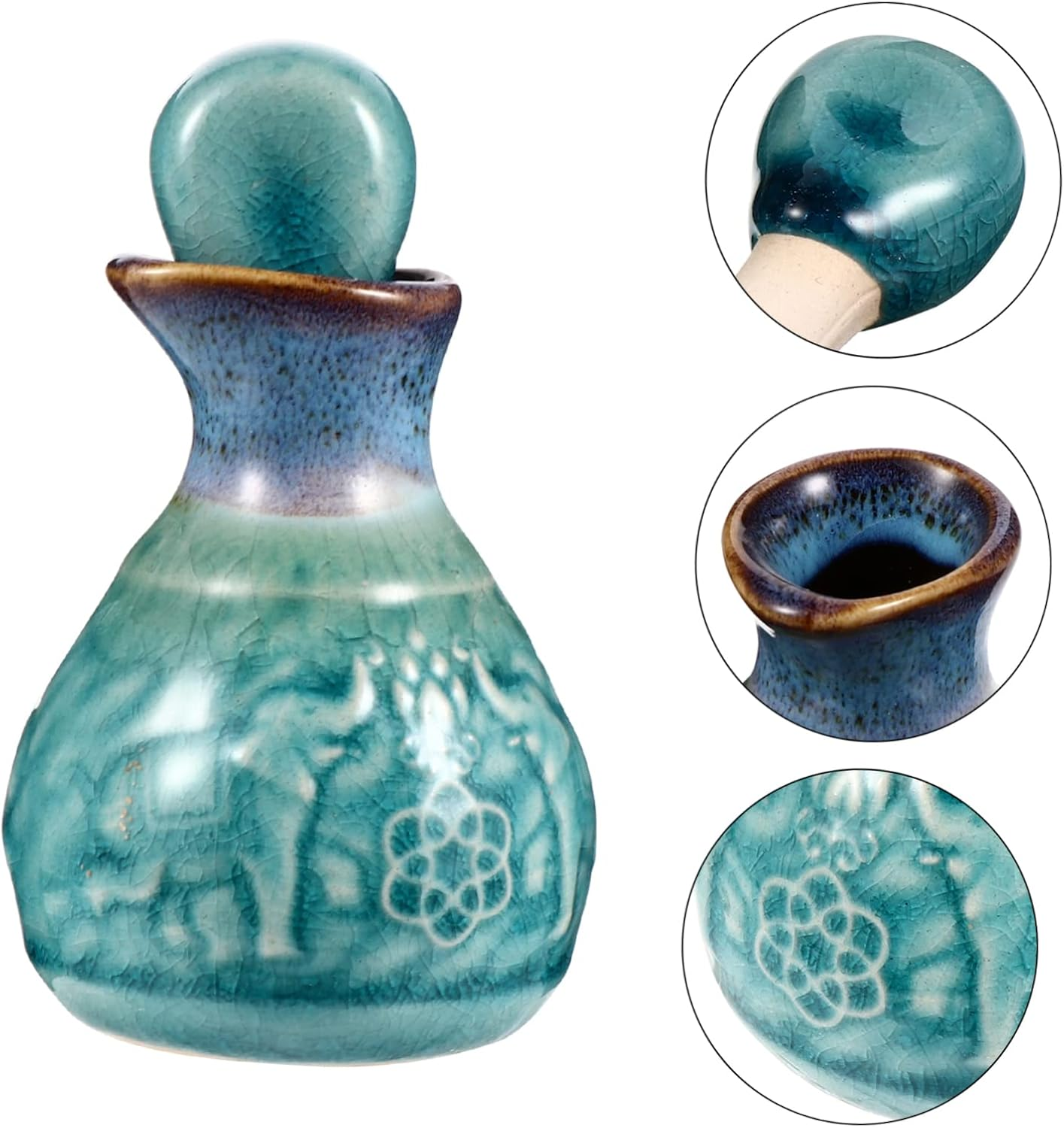 Aromatherapy Oils Essential Oil Bottle Stopper Decorative Ceramic Empty Perfume Bottle Storage
