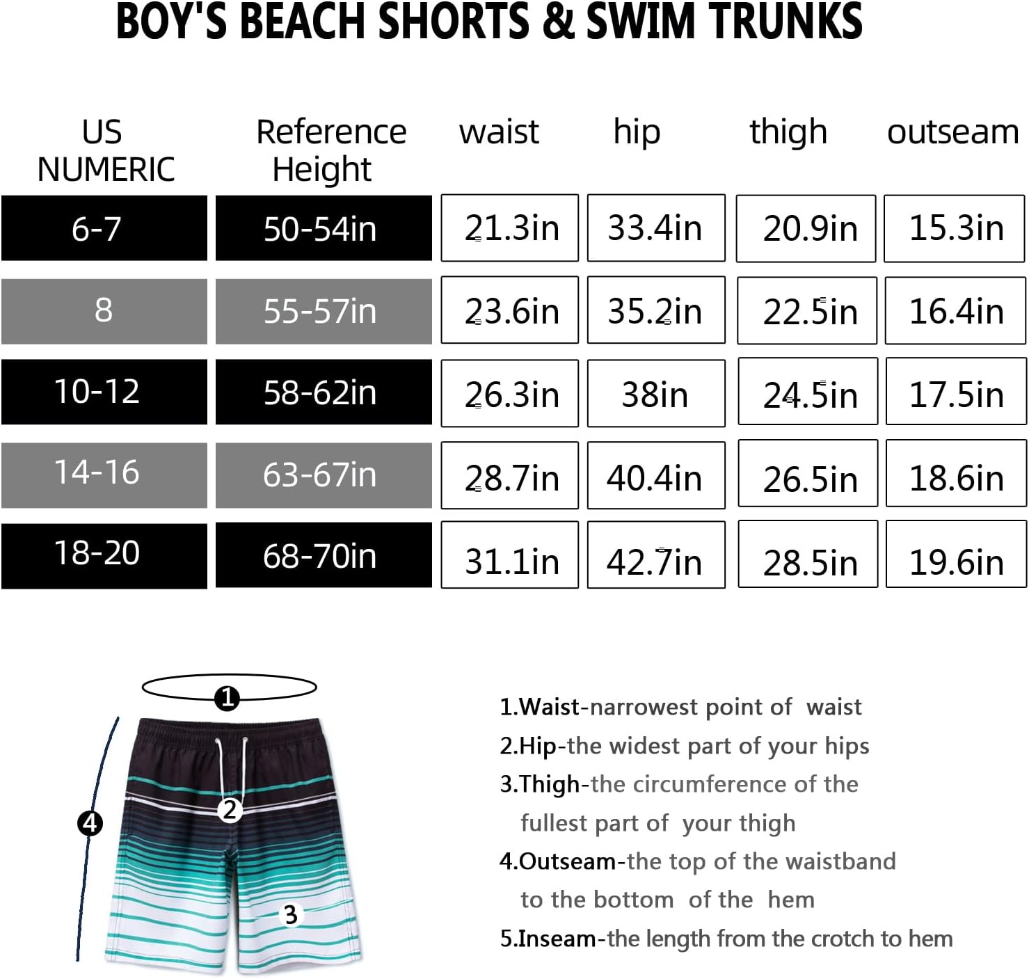 MEILONGER Boys Swim Trunks with Compression Liner 2 in 1 Bathing Suits for Kids Quick Dry Board Shorts Swimming Swimwear Size,8,10-12,14-16, image number 3