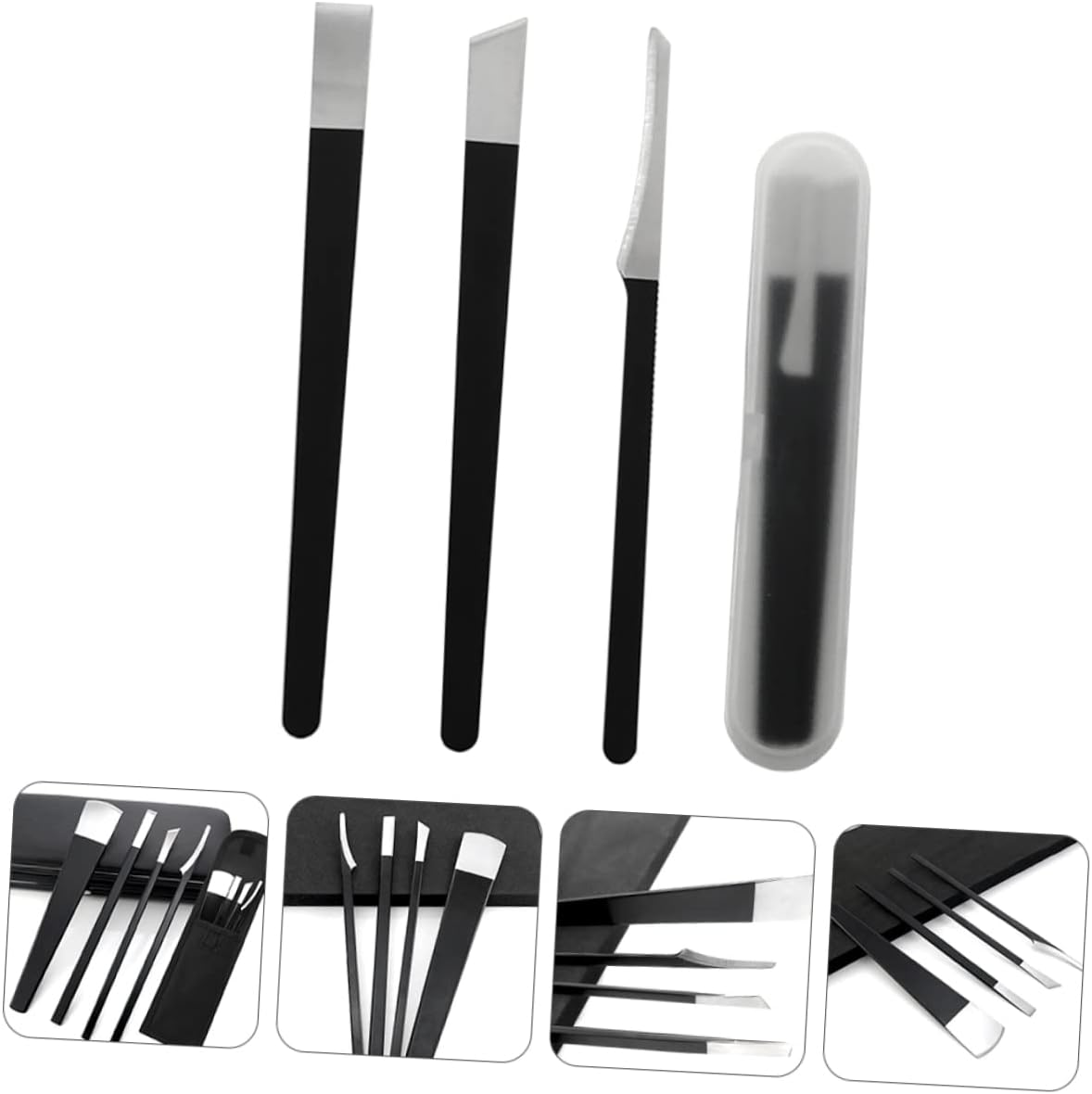 Gatuida 4Pcs Nail Tech Supplies Pedicure Knife Nail Remover Clippers Foot Cutters for Foot Care