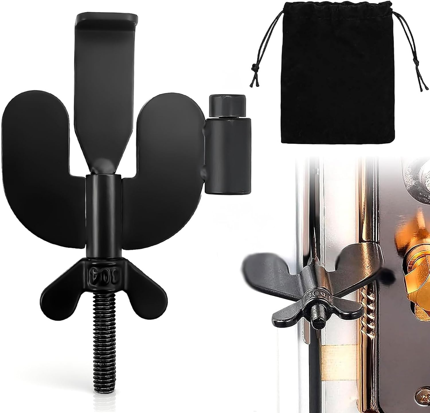 Home Security Door Locker, Metal Portable Door Lock for Travel, 3 in 1 Door Lock for Traveling, Hote, Home, School, Apartment (Black) image number 2