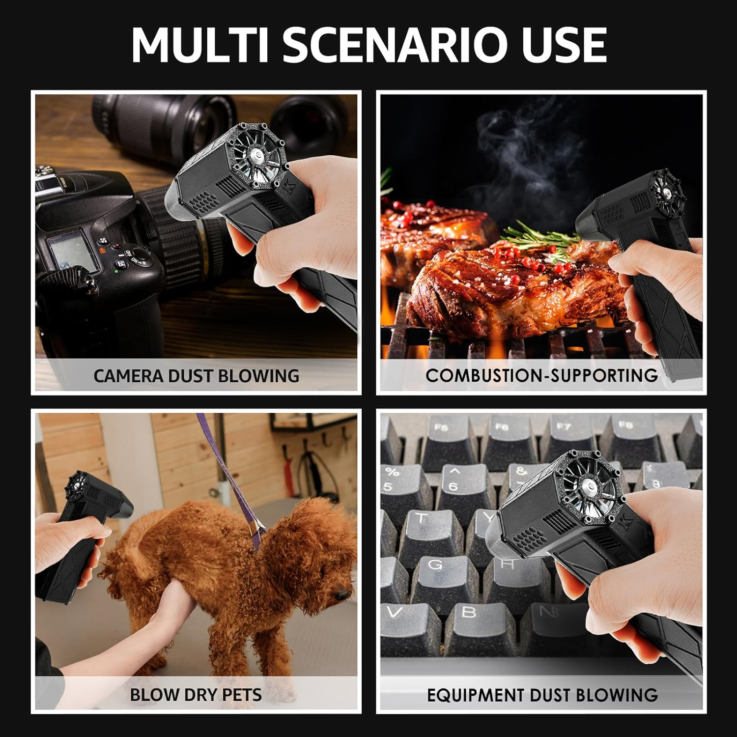 Mini Jet Blower, 130000 RPM Portable Dry Air Blower, 8000Mah Super Fan, Hand Held Powerful Violent Fan for Car Hair Keyboard Sofa Camera image number 6