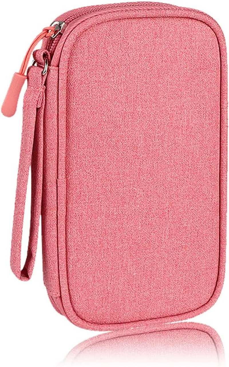 Electronics Organizer Bag Pouch Cable Charger Organizer Travel Shockproof Cord Carrying Case for Earphone Powerbank USB Hard Drive SD Card ( image number 5
