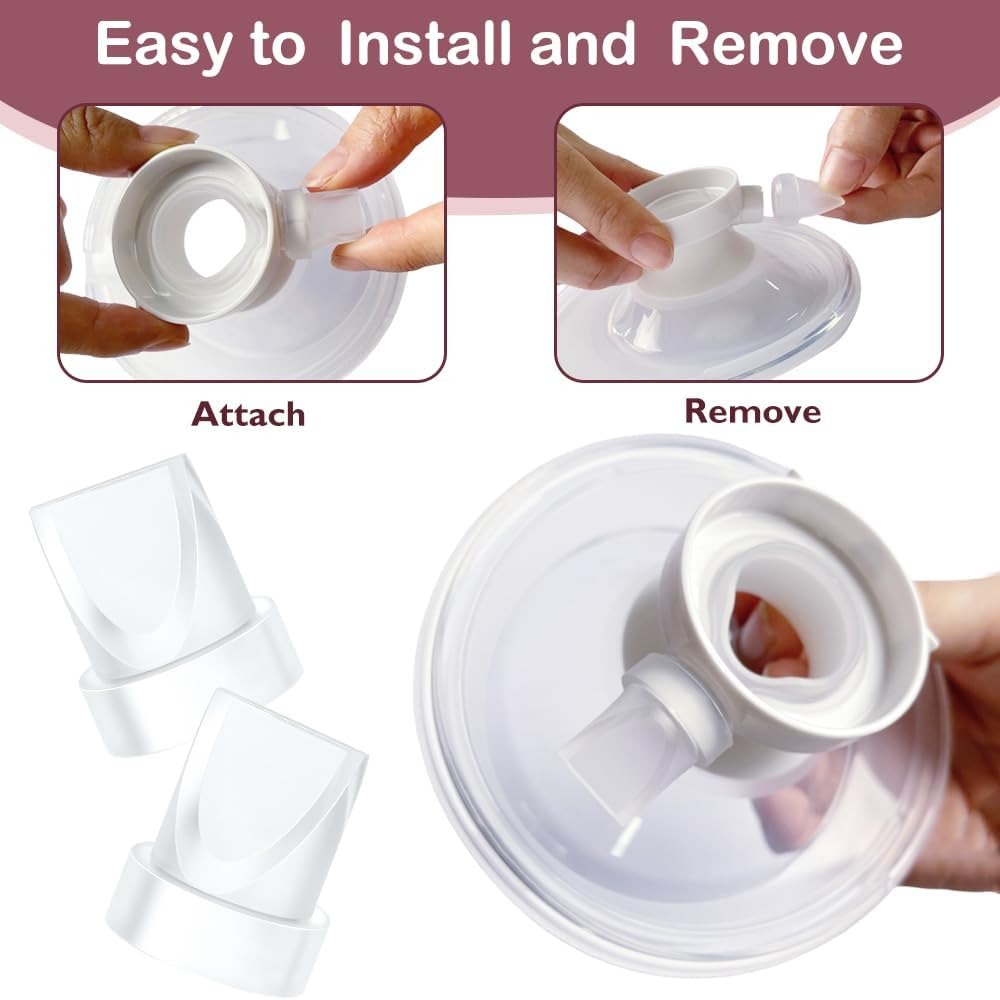 6PCS Duckbill Valves Compatible with Momcozy M5/M6 Wearable Breast Pump, Replacement Pump Parts Accessories Compatible for V2 Pro/V1 Pro Hands Free Breast Pump Parts, Not Original Mom Cozy Accessories image number 2