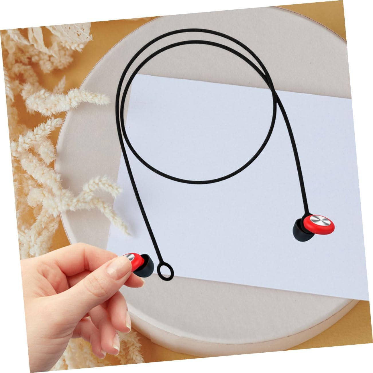 Jojofuny Flexible Silicone Earbud Strap Replacement Detachable Lanyard Cord for Universal Earbuds Suitable for Travel and Everyday Use