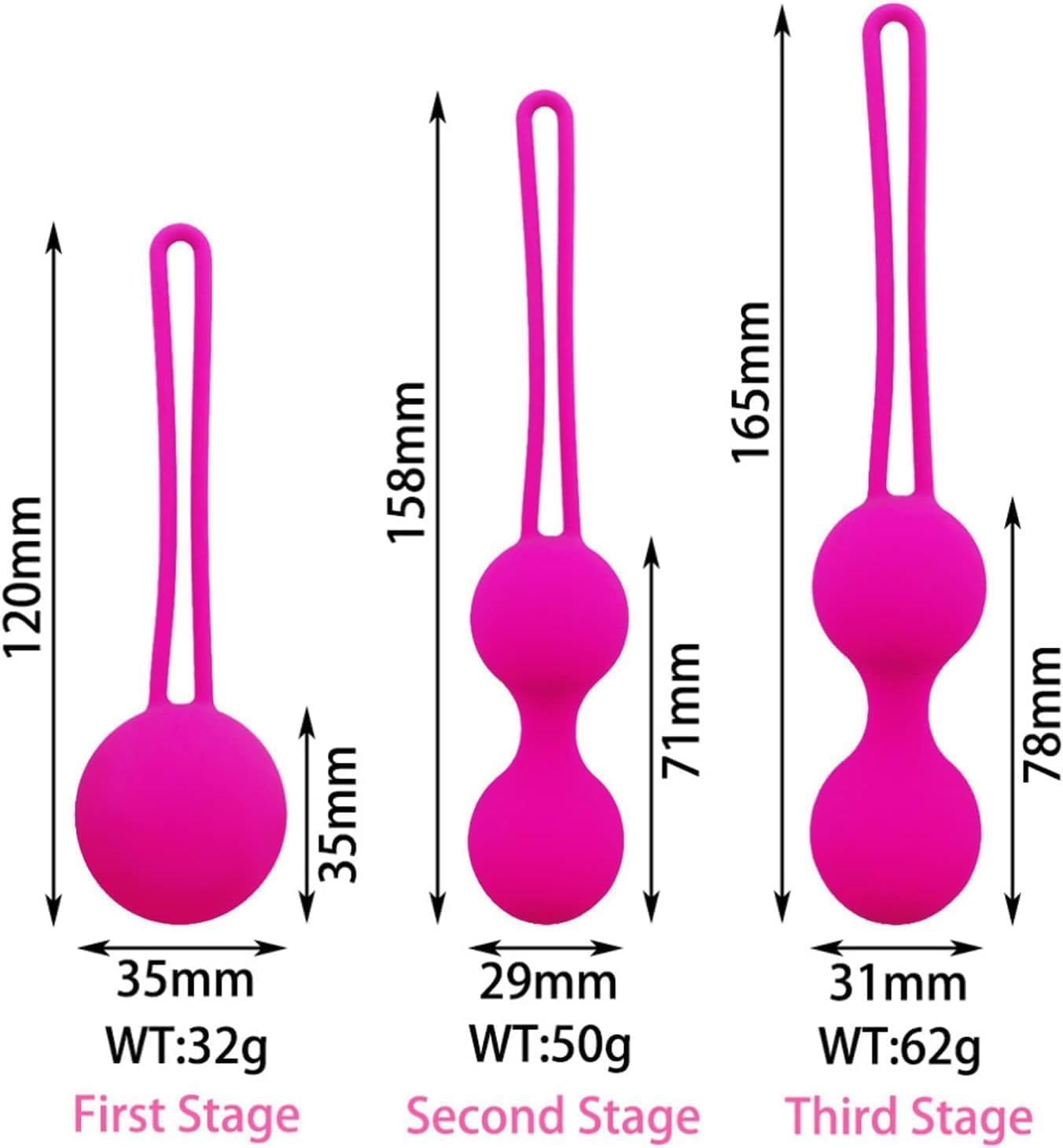 Excercise Balls Training Balls for Women Silicone Training Balls Pink image number 6