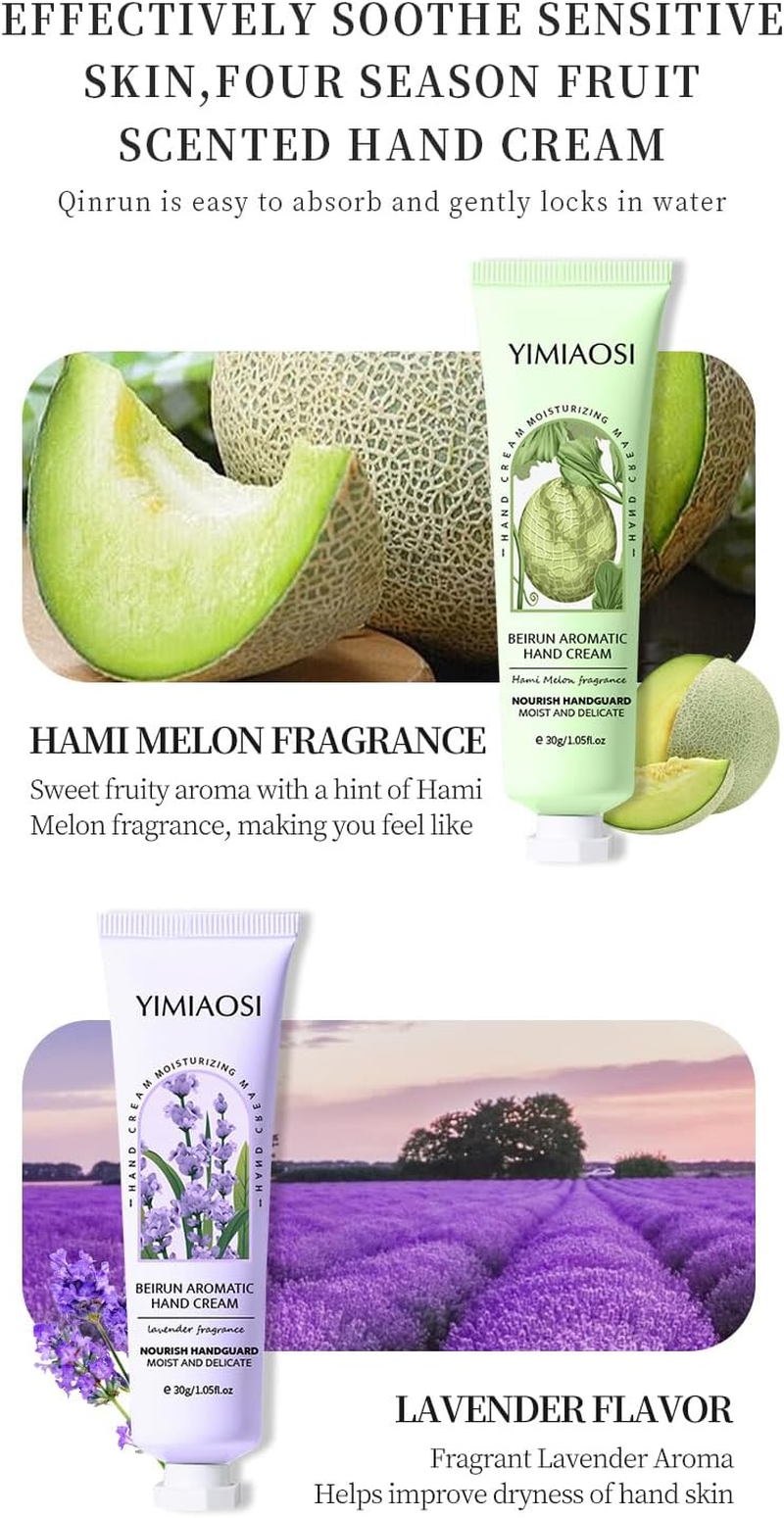 10 Pack Travel Size Hand Cream Bulk - Natural Plant Fragrance Moisturizing Lotion for Dry Cracked Hands, Gift Set for Women & Teens (Mom, Teacher, Nurse, Bridesmaid) - Birthday, Mothers Day, Nurses Week, Teacher Appreciation