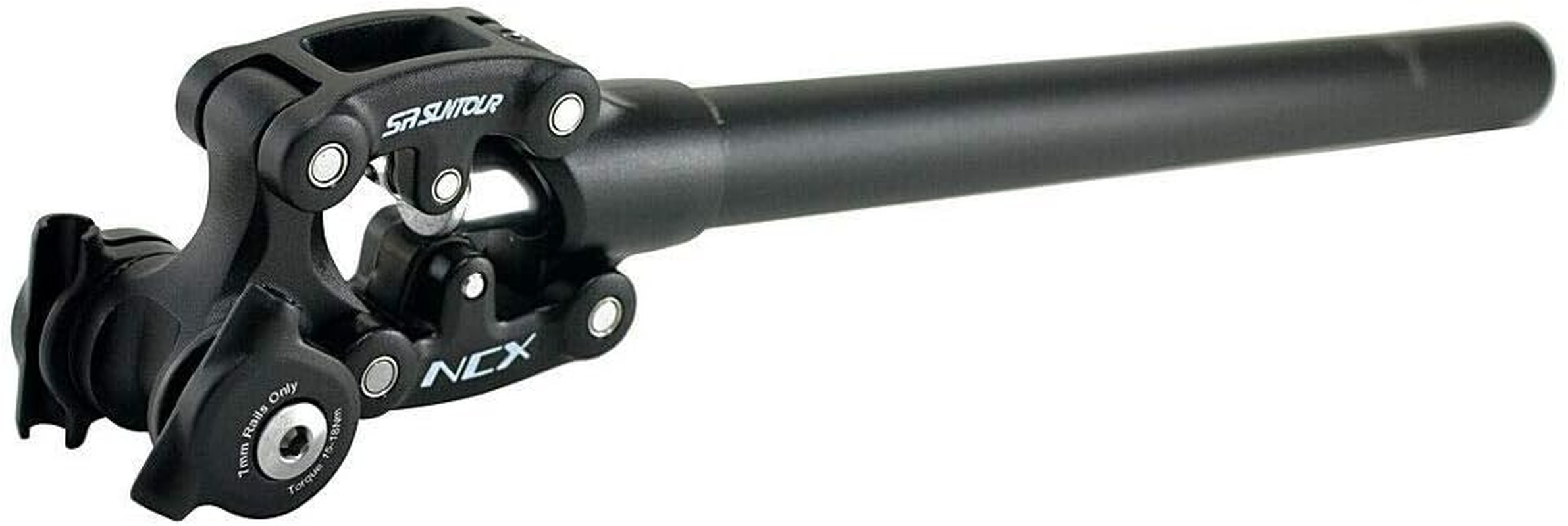 SR Suntour SP12 NCX Suspension Seat Post with Protective Cover 27.2X350Mm,Black, VK2350 image number 1