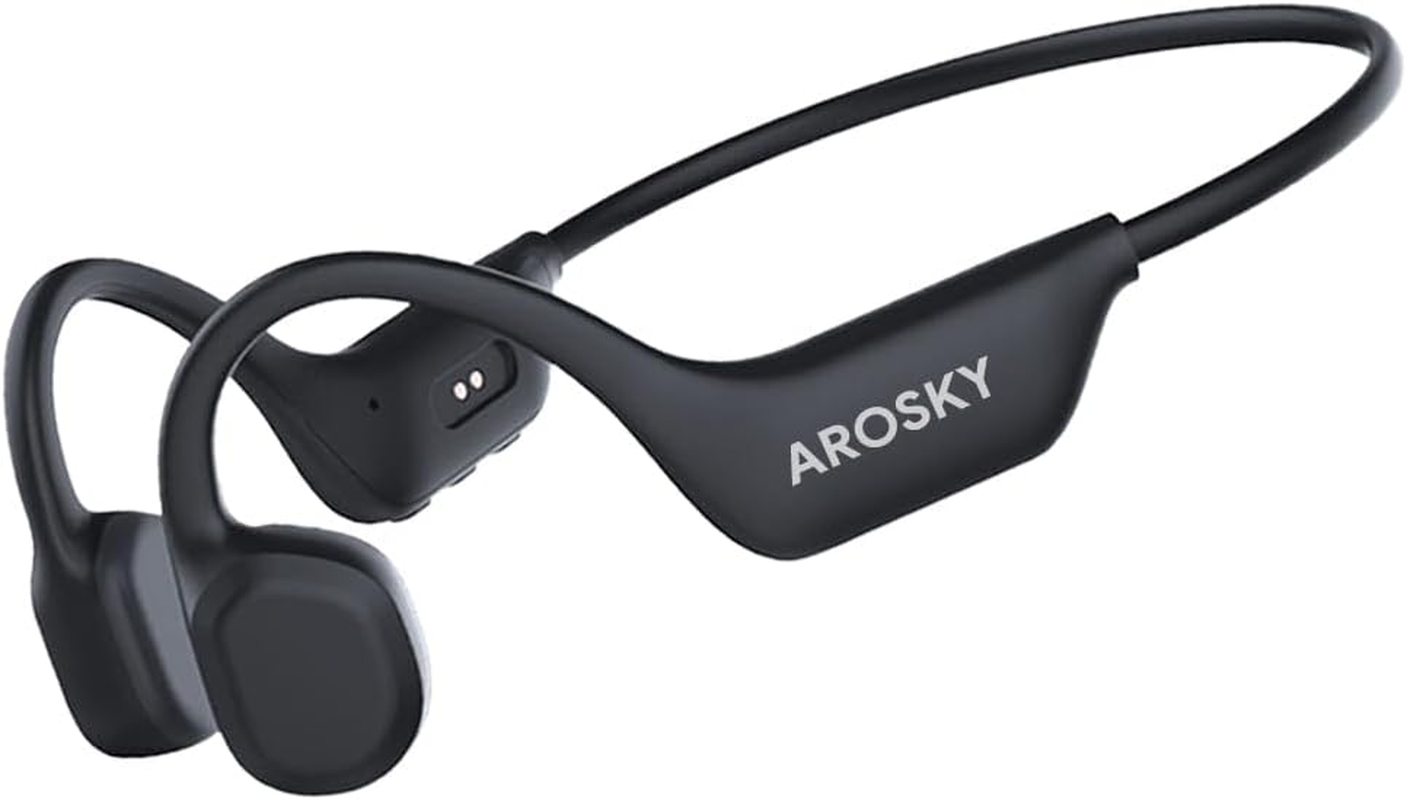 AROSKY Bone Conduction Headphones Bluetooth Wireless Earbuds Open Ear Headphones Wireless Waterproof Sweatproof Bluetooth Earbuds Earphones for Sports Running Gym Workout Cycling Exercise image number 1