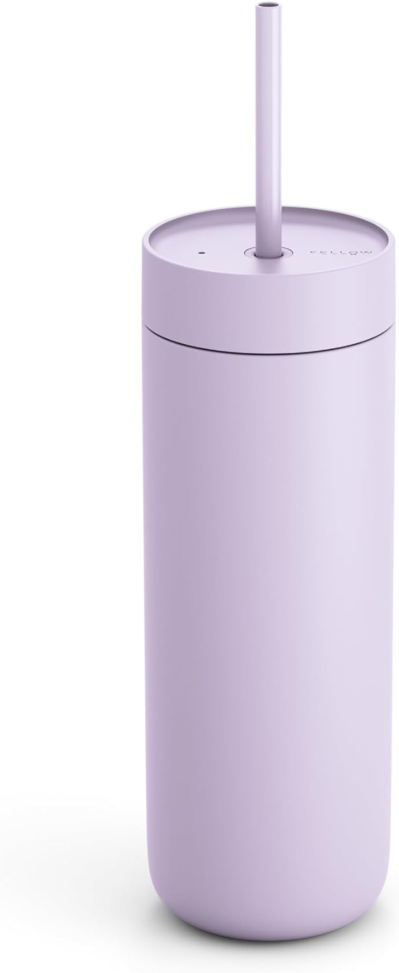 Fellow 20 Oz Carter Cold Water Bottle for Water, Iced Tea, Coffee, Smoothies, Iced Coffee & More - Stainless Steel Vacuum-Insulated Iced Coffee Tumbler with Spill Resistant Lid and Straw - Smoke Green