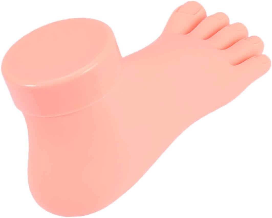 FRCOLOR Foot Model Nail Art Practice Right Foot Manicure Training Tool for Lady Girl image number 6