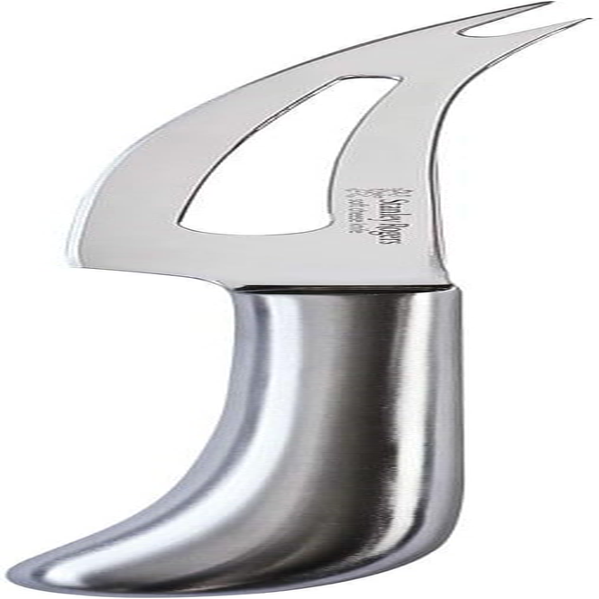 Stanley Rogers Pistol Grip Stainless Steel 3 Piece Cheese Knife Set with Soft and Hard Cheese Knives and Spreader in Gift Box, Satin Handle and Mirror Polished Blades image number 3