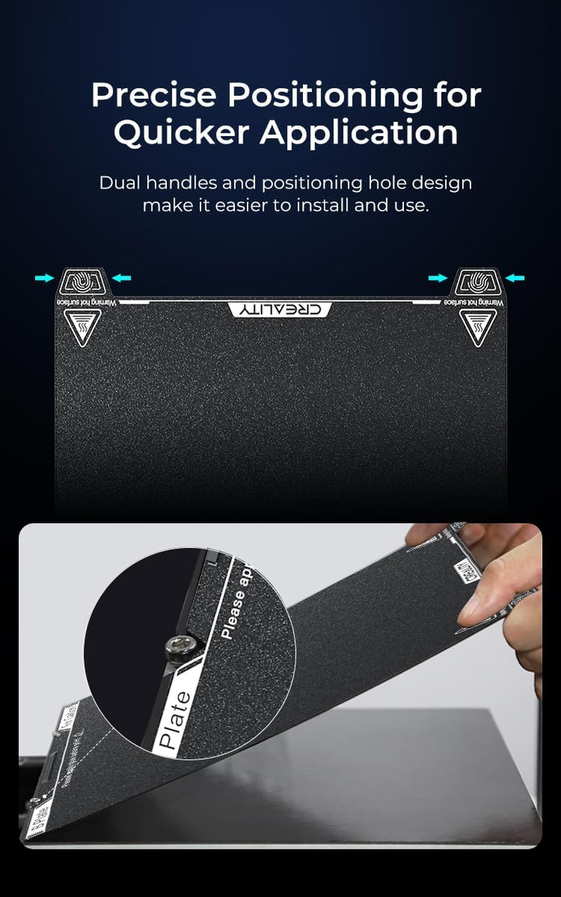 Official K1C Textured PEI Build Plate 235X235Mm PEI Sheet Magnetic Flexible Removable Spring Steel Bed Plate (Without Magnetic Base) image number 2