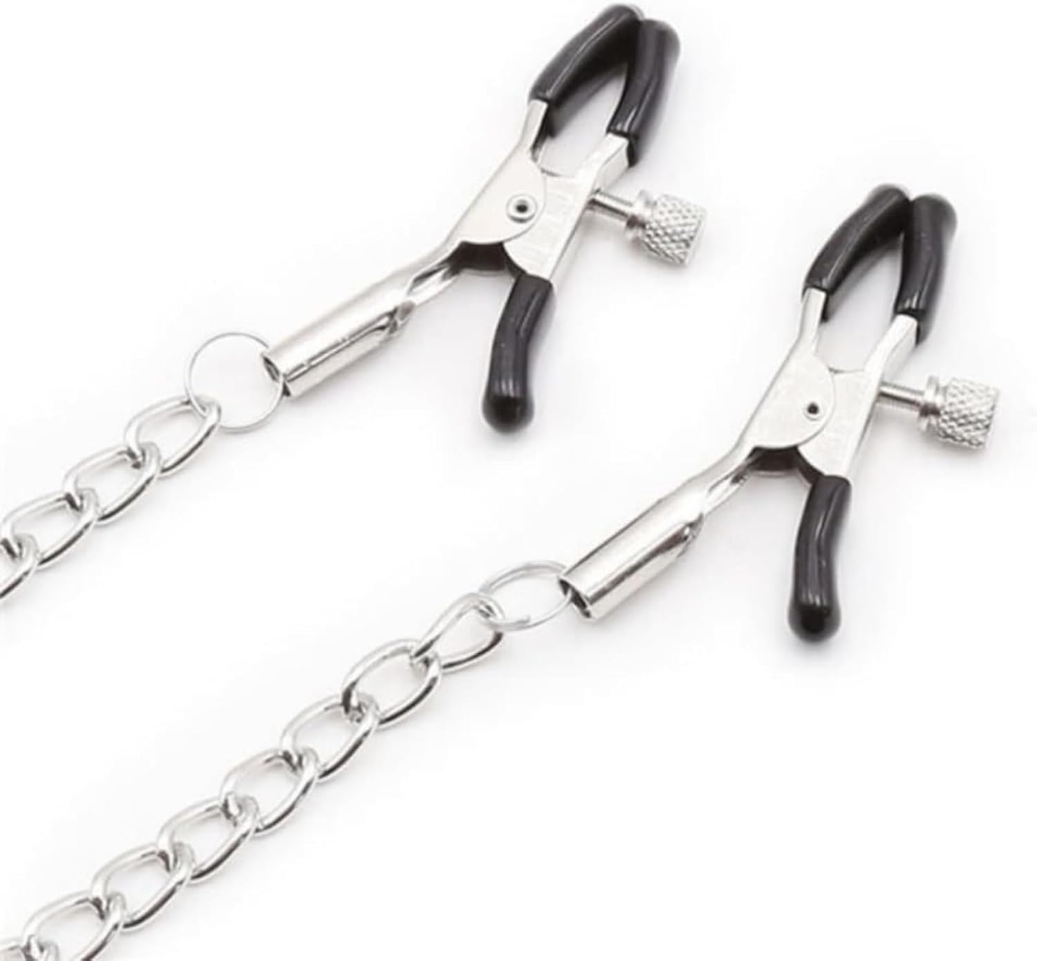 Silicone Open Mouth Ring Gag with Adjustable Nipple Clamps O-Ring Gag with Nipple Clamps Breast Sensual Bondage Nipple Clips image number 3