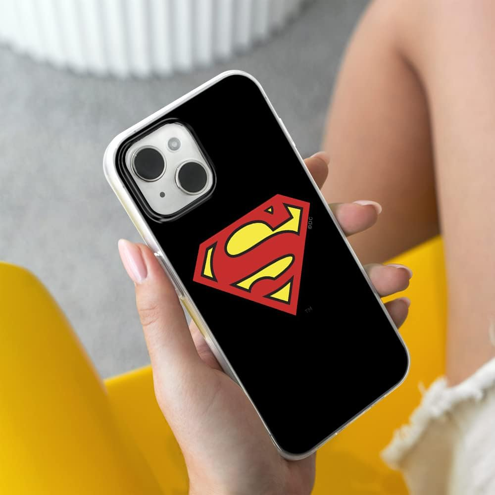 ERT Group Superman 002 Licensed TPU Phone Case for Iphone 14 Plus, Black image number 2