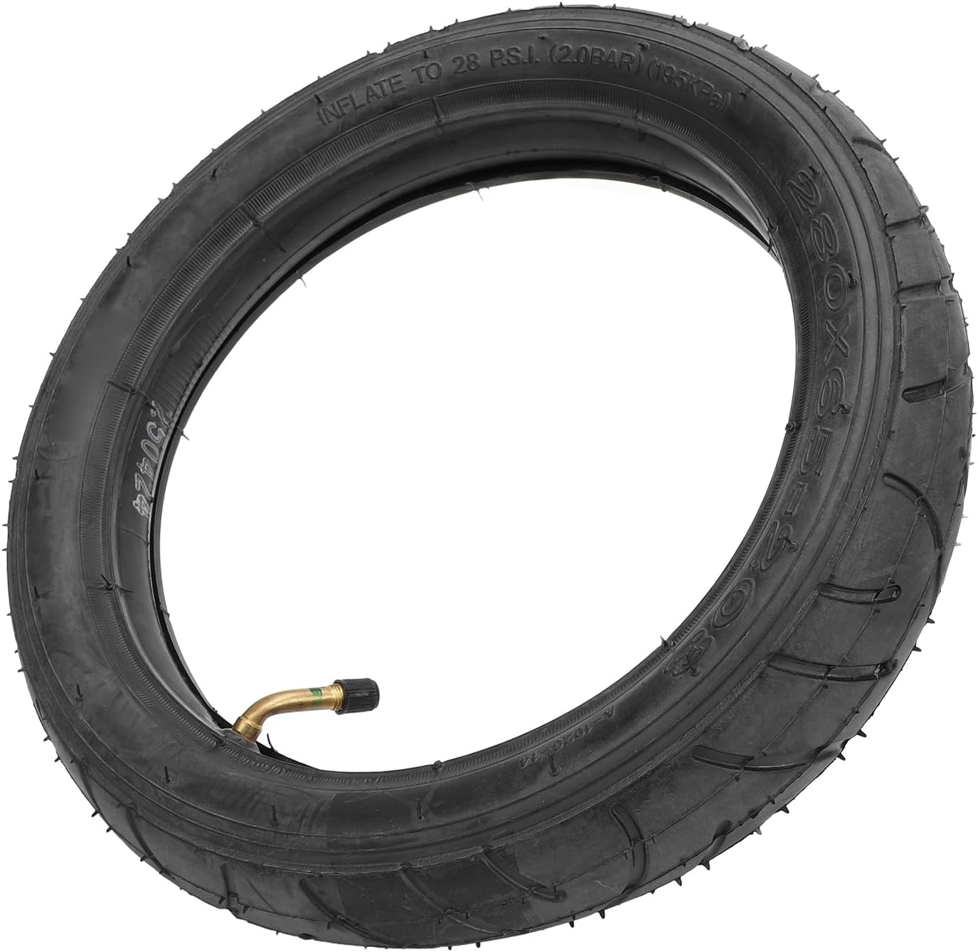 Baby Stroller Tire 12X1.75/1.95 Stroller Wheel Tire, 280X65‑203 Baby Stroller Inner and Outer Tires Rubber Tyre and Tube, Replacement Parts for Stroller Kid Bike Wheels image number 3