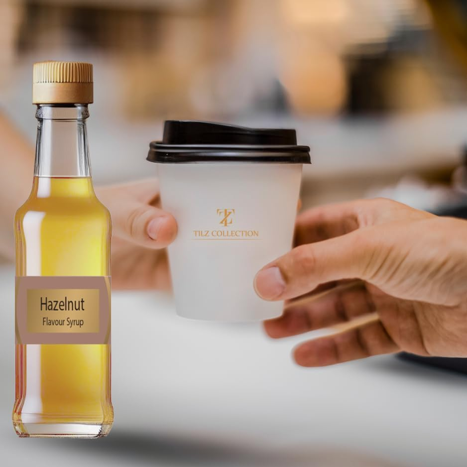 Tilz, Sugar Free Coffee Syrups Gift Set -Premium Sugar Free Syrup, Cocktail Gift Sets -Caramel Coffee Syrup, Vanilla Syrup, Hazelnut, Amaretto, Toffee, Peppermint, for Coffees, Hot Chocolate, Frappes image number 6