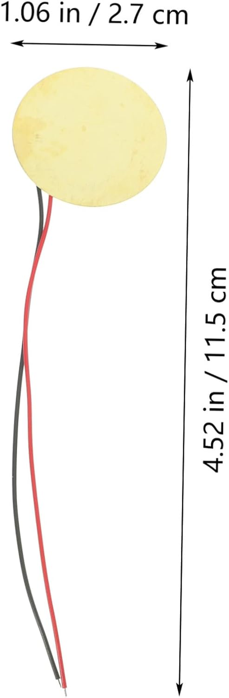 20Pcs 27Mm Piezo Element Buzzer with Copper Tab Wire, Passive Trigger Drum Discs for Acoustic Musical Instruments, Suitable for Cbg Guitar Accessories image number 4