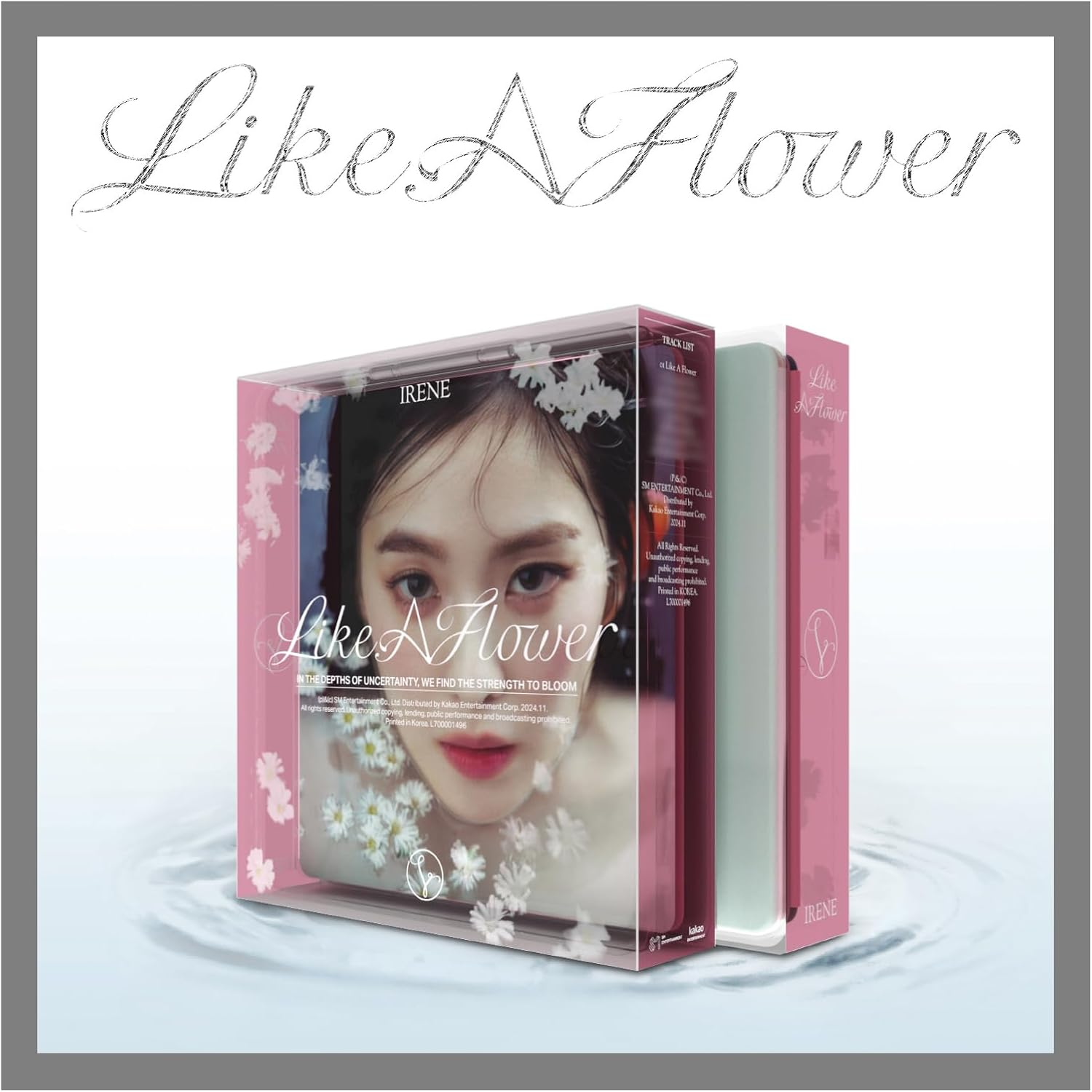 Red Velvet IRENE like a Flower 1St Mini Album Case Version Cd+64P Photobook+1P Postcadr+1P Folded Poster on Pack+1P Lyrics+1P Illustration Postcard+1P Photocard+Tracking Sealed image number 3