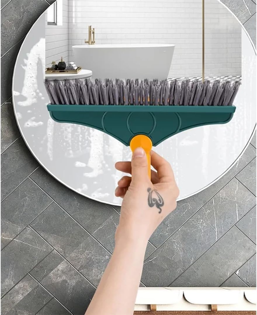 PARENCE. - Multifunctional Cleaning Broom with Squeegee | 103 X 22 Cm - Brush with Durable Nylon Bristles | 120&deg; Adjustable Handle Ideal for Floors, Bathrooms, Kitchen and Windows