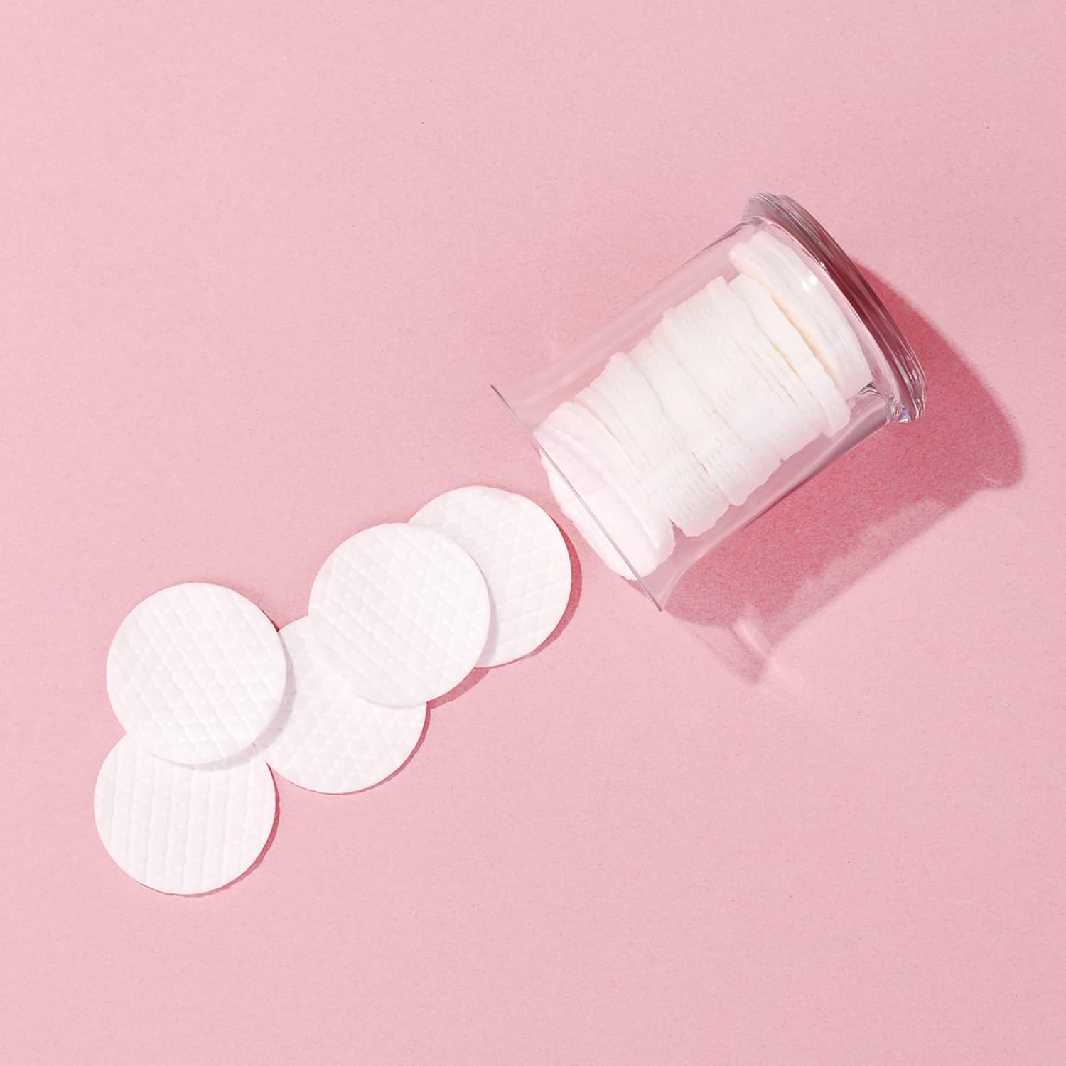 Diane 100 Pack Cotton Rounds, Cotton Rounds, Standard 2.4'' Diameter, Color: White image number 2