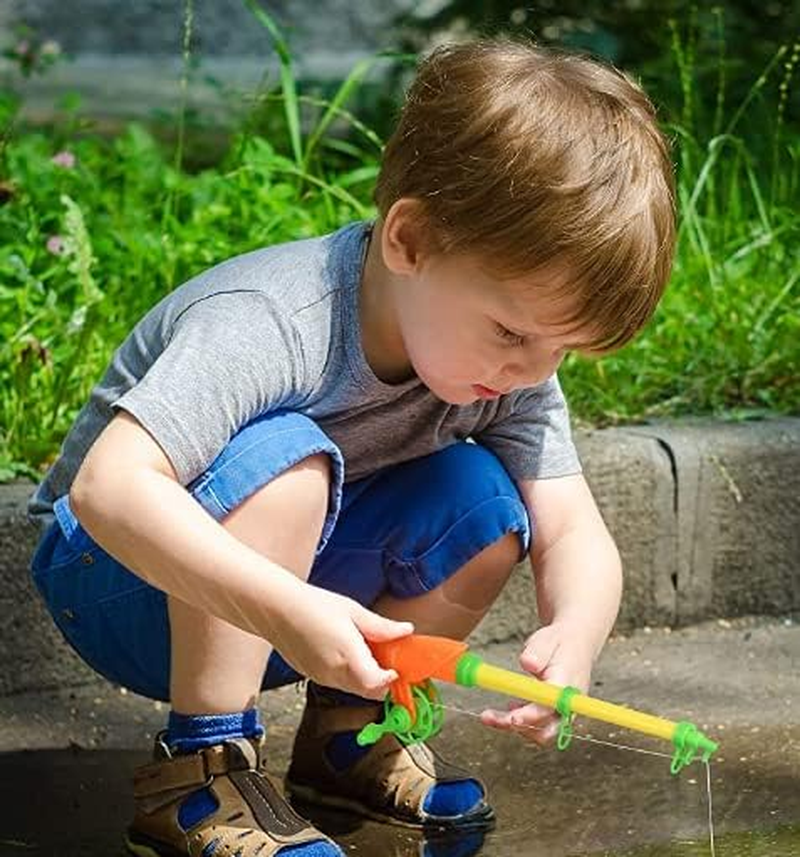 6Pc Hook a Fish Baby Bath Toy Game Hook a Duck Fishing Game for Baby Early Learning Toddlers image number 5