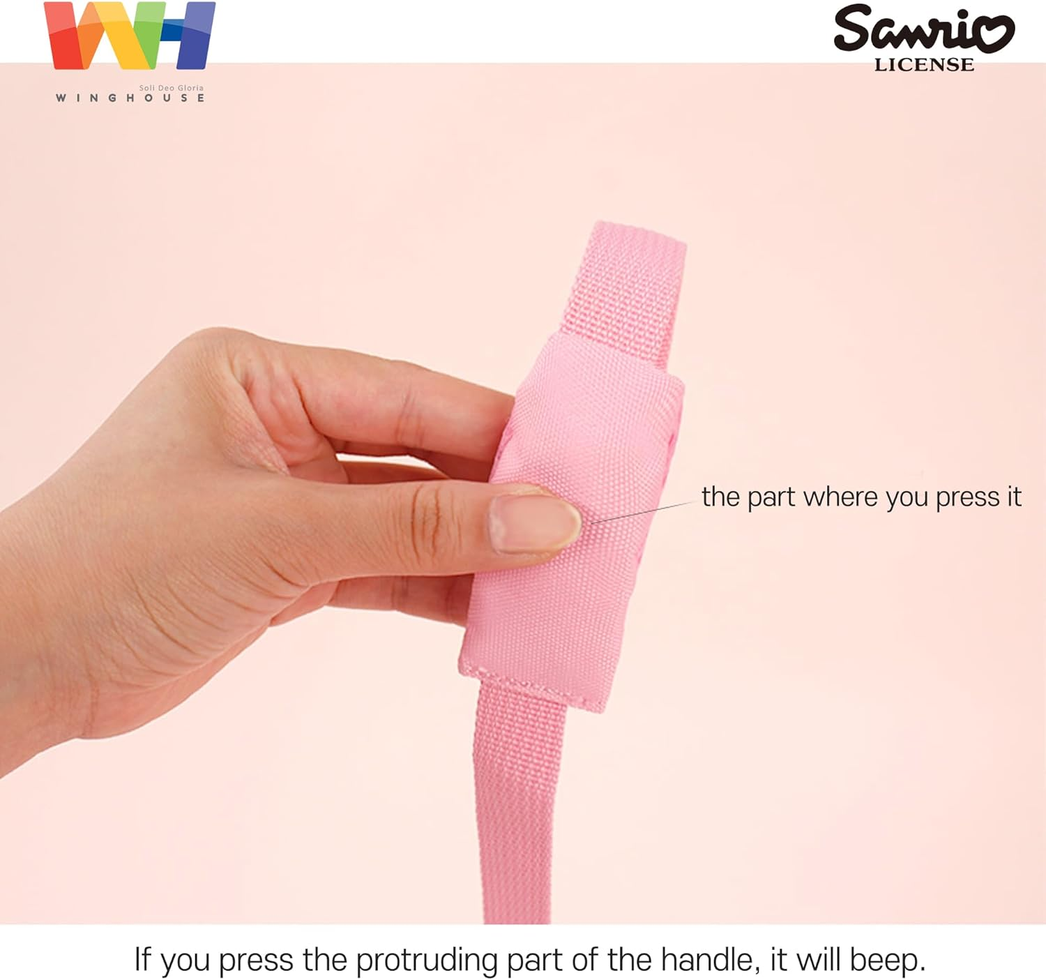 Sanrio Toddler Safety Harness Backpack &ndash; Cinnamoroll, Kuromi & My Melody | Anti-Lost Bag with Leash Strap for Kids | Kawaii Character Travel Daypack | Official Sanrio