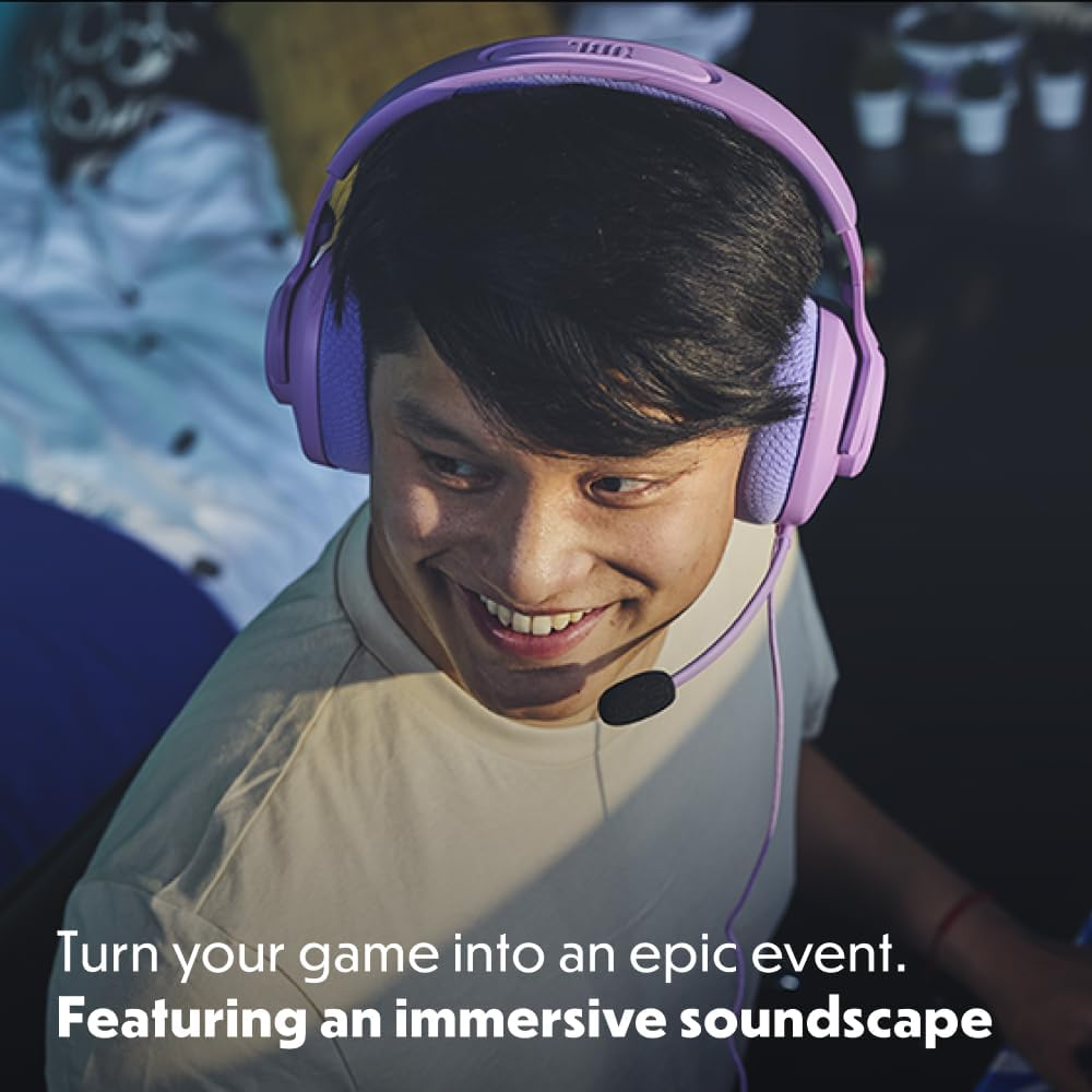 JBL Quantum 100M2 Wired Over-Ear Gaming Headset, Cyan image number 5