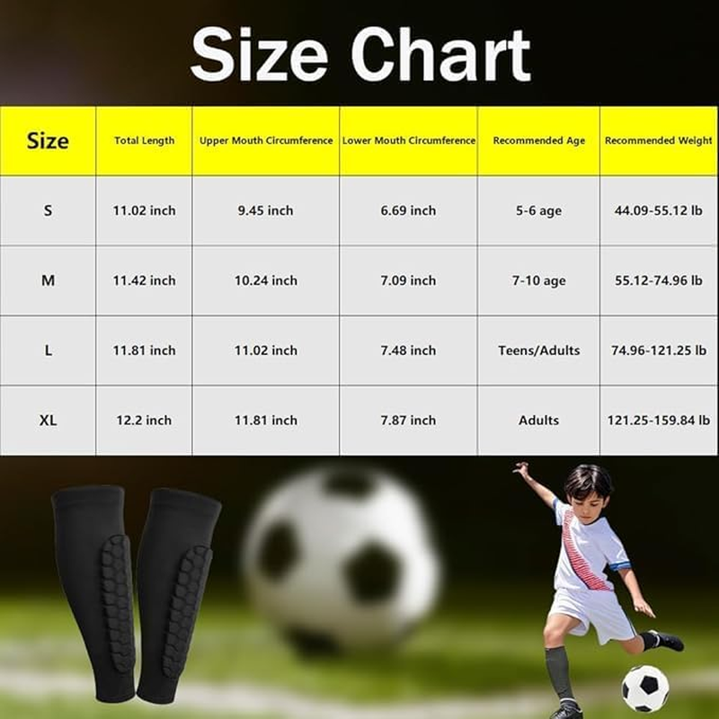 Shin Guards, Soccer Shin Guards Kids 8-10, Anti-Collision Sports Breathable Calf Protector, for Kids, Teens and Adults(Blue Small) image number 1