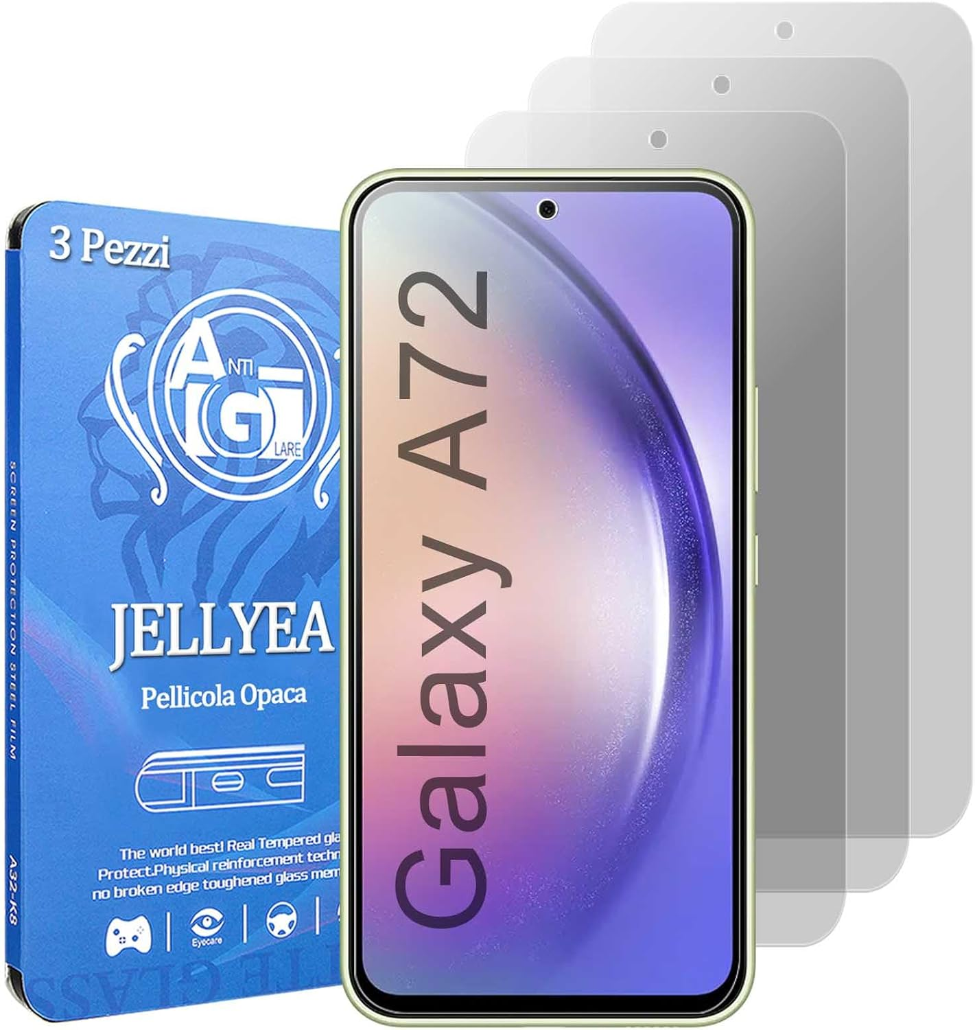 JELLYEA 3 Pack Matte Tempered Glass for Iphone 15 Pro Max / Iphone 15 plus Matte Screen Protector Anti-Glare Anti-Fingerprint Anti-Scratch Case Friendly Bubble Free for Apple Iphone 15 Plus/15 Pro