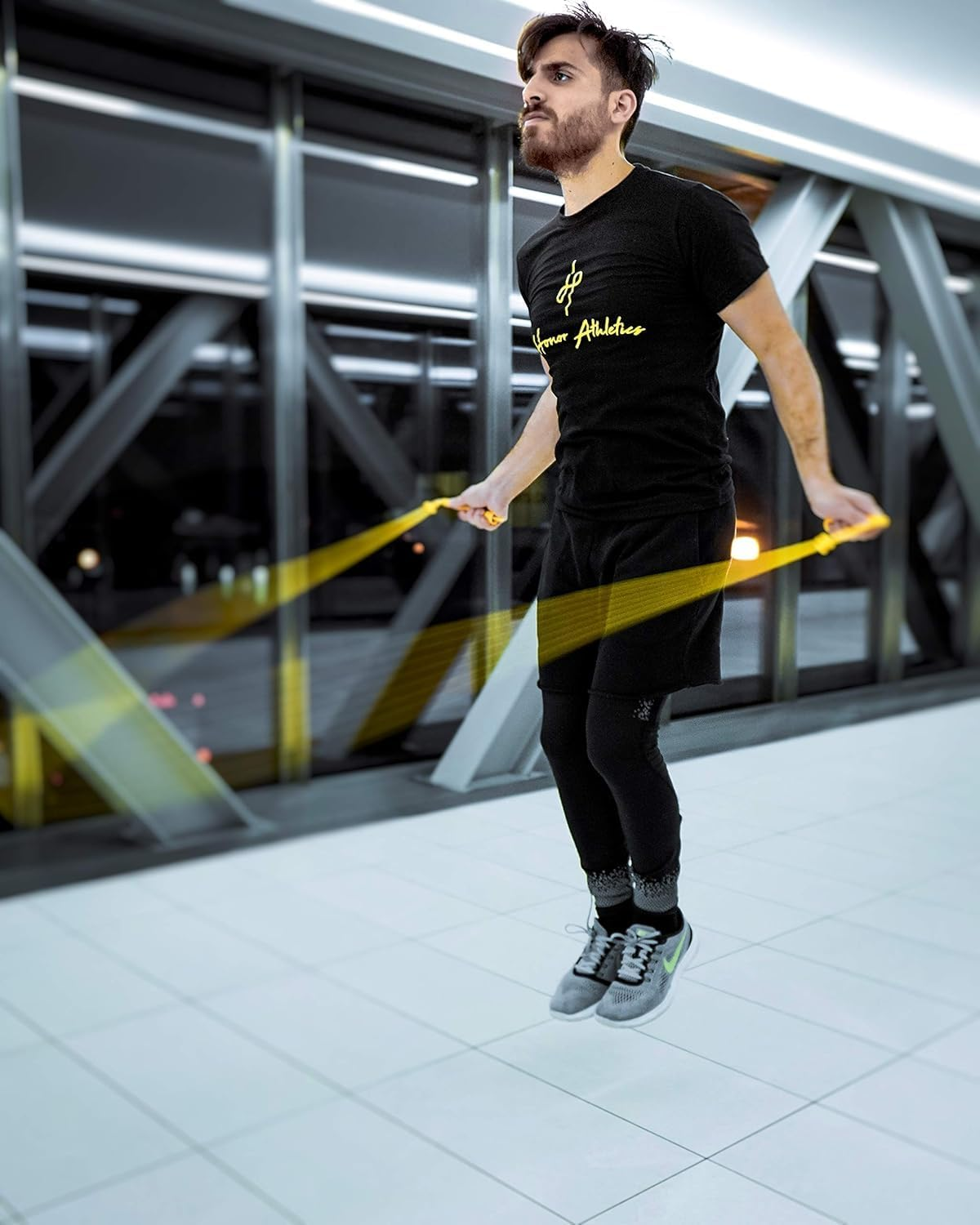 Honor Athletics Speed Rope Adjustable Jump Rope &ndash; Perfect for Boxing, MMA, Double Unders, and Fitness Workouts - Neon Green image number 3