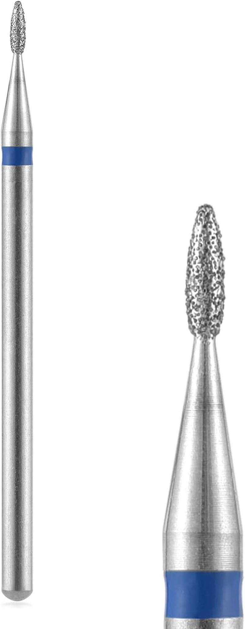 Siyuwuro 10Pcs Cuticle Nail Drill Bits Flame Shape 3/32'' Safety Carbide Nail Drill Bits Professional Manicure and Pedicure Drill Bits for Cuticle Dead Skin Nail Prep image number 7