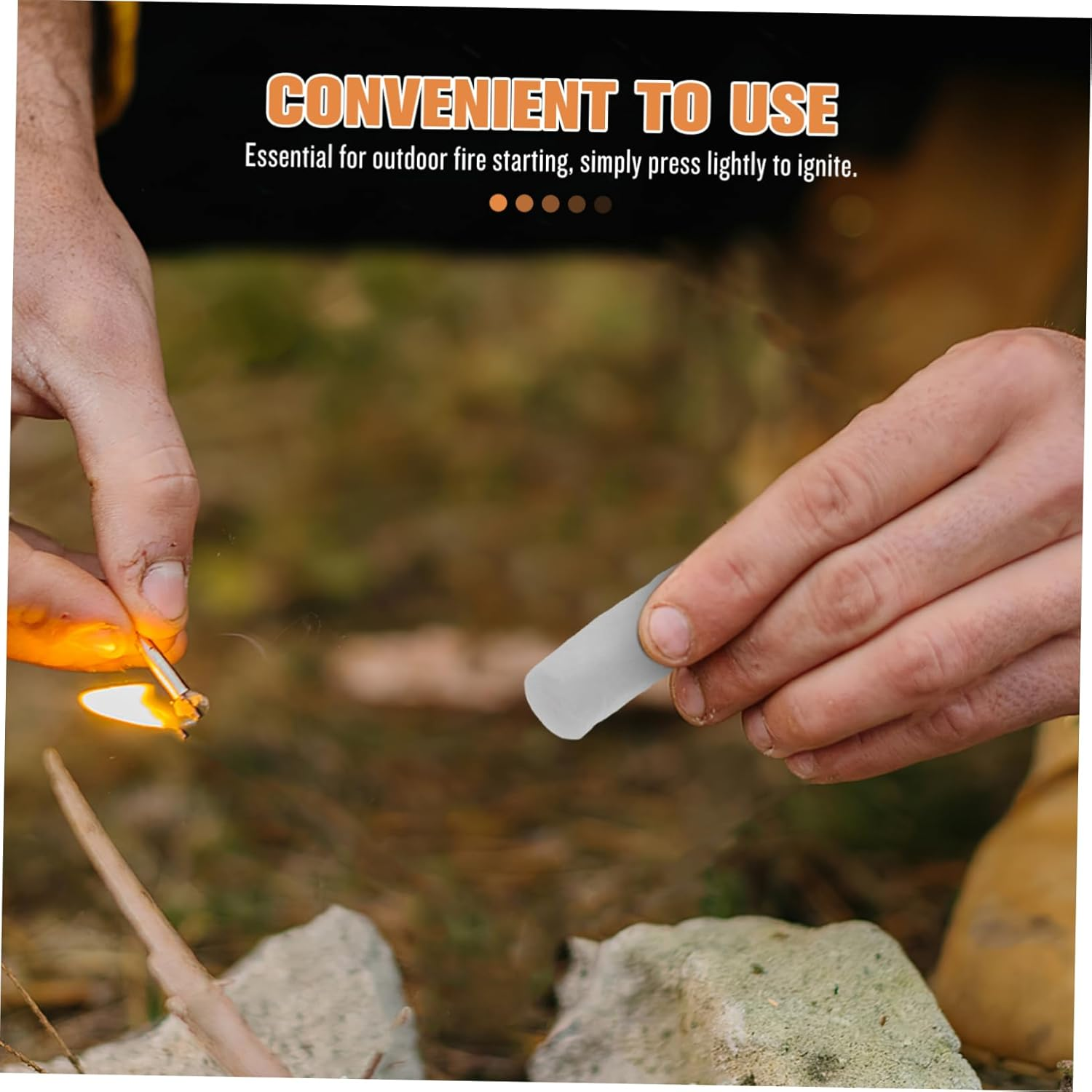 10Pcs Cotton Gauze Fire Sticks for Easy Ignition Great for Camping BBQ and Emergency Preparedness