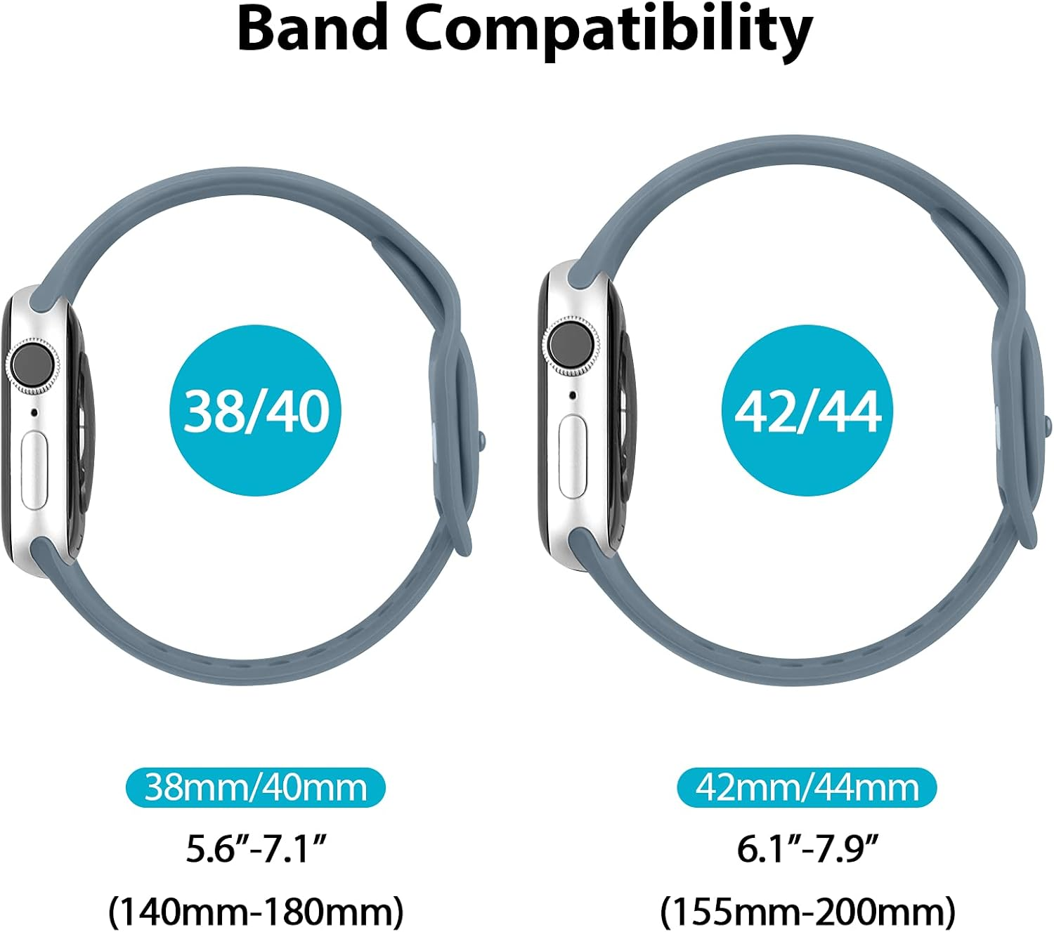 Leonids 6 Pack Slim Bands for Apple Watch Band 49Mm 46Mm 45Mm 44Mm 42Mm 41Mm 40Mm 38Mm for Women Men, Soft Silicone Sport Strap for Iwatch Ultra 2/1 SE 2/1 Series 10 9 8 7 6 5 4 3 2 1 image number 1