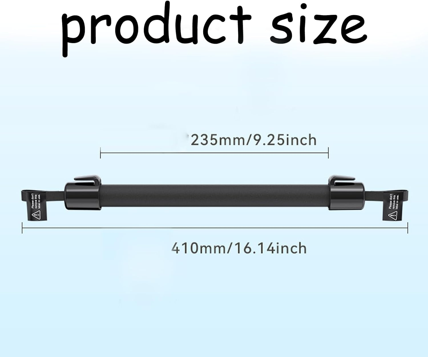 1Pcs Grab Handles for Elderly & Kids - Portable Assist Car Handle with Stable Safety Grip, 19.5/17.6/4.8 Inches Armrest Support for Vehicle, Chair & Mobility Aid (Black) image number 2