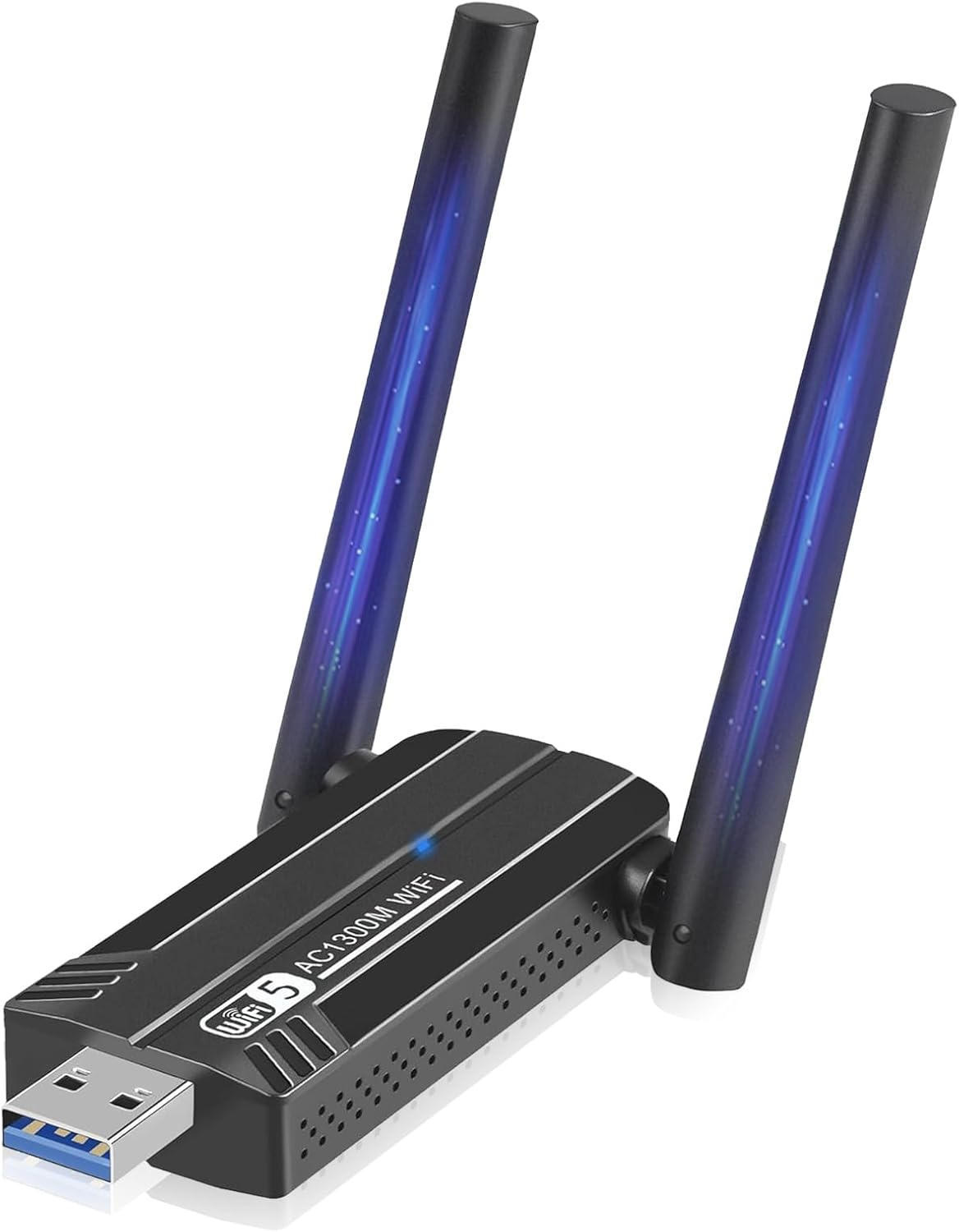 USB Wifi Adapter for PC 1300Mbps Wireless USB Computer Network Adapter USB 3.0 Wifi Dongle Wifi Antenna Dual Band 5G/2.4G for Desktop Laptop for Windows 7/8/8.1/10/11/Xp/Vista/Linux/Mac Os 10.9-10.15