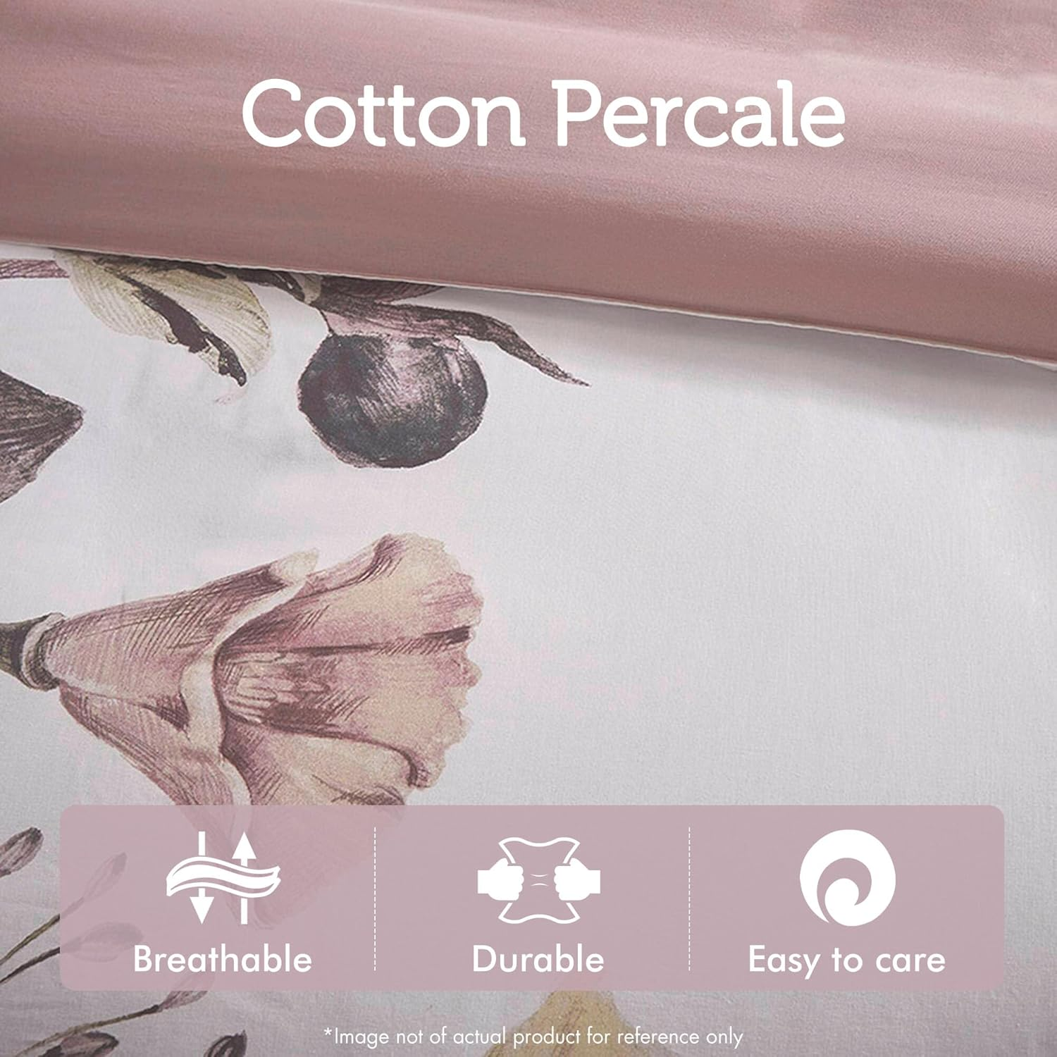 Madison Park Cotton Blend Duvet Set Beautiful Floral Design, All Season, Breathable Comforter Cover Bedding Set, Matching Shams, King/Cal King(104"X92"), Blush 3 Piece