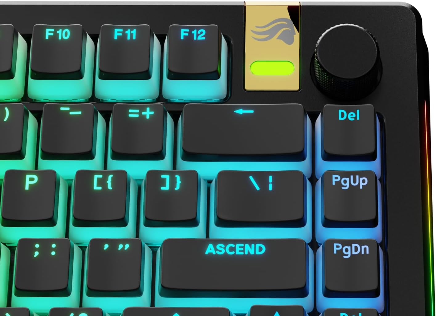 Glorious Gaming - GPBT Aura RGB Keycaps: Pudding Style Keycaps, Double Shot PBT, Translucent Design, Fits 100%, 75% 65% 60% Custom Mechanical Keyboards, Fits ANSI, ISO, Windows & Macos, English (US) image number 5