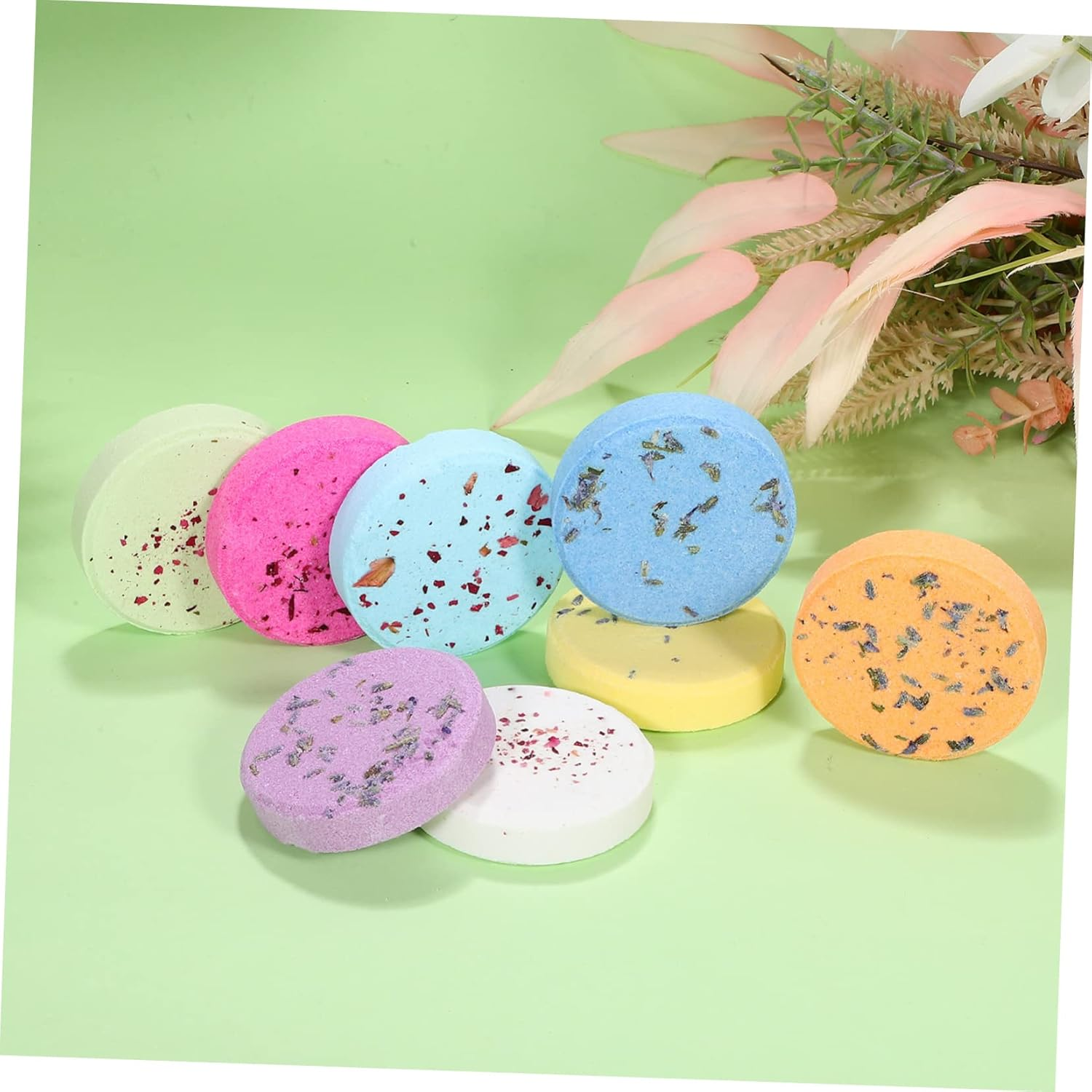 8 Pack Relaxing Shower Tablets Essential Oils Bath Steamers for Spa Self-Care Present Set for Mom Grandma Aunt Friend image number 5