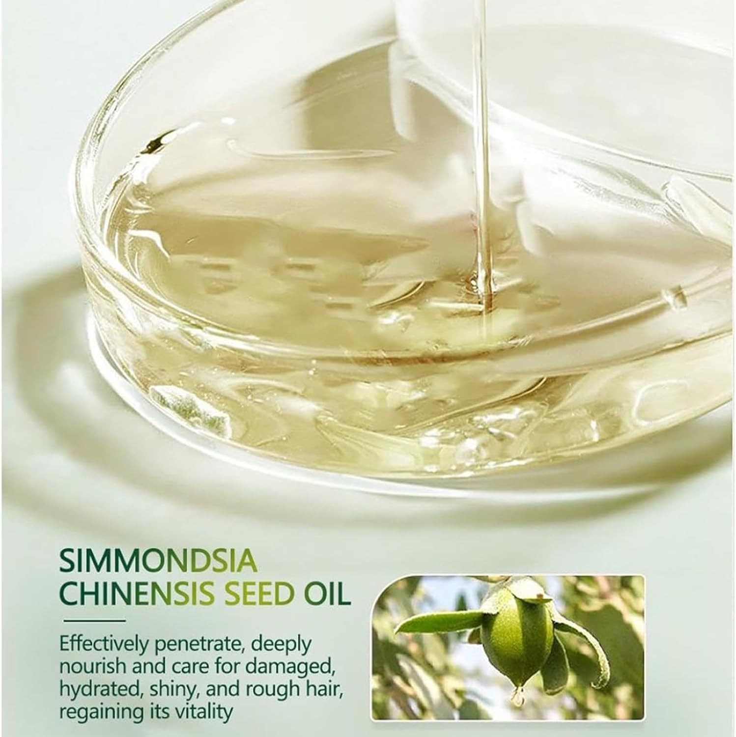 HLMULL Polypeptide Keratin Hair Restoring Cream, Hydrating Smooth Damage Repair Cream, Keratin Hair Mask Deep Conditioner - 2Pcs image number 2