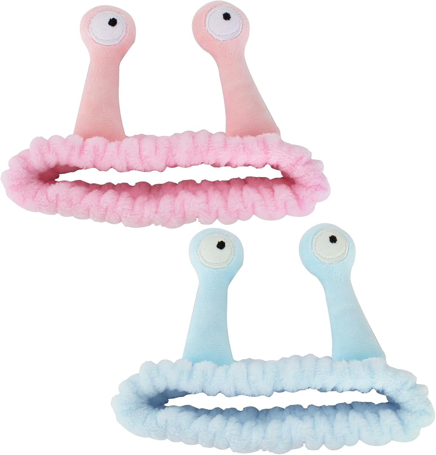 2 Pcs Spa Headband, Makeup Headbands Soft Coral Fleece Washing Face Headbands Elastic Makeup Headband for Women Girls for Washing Face Skin Care image number 5