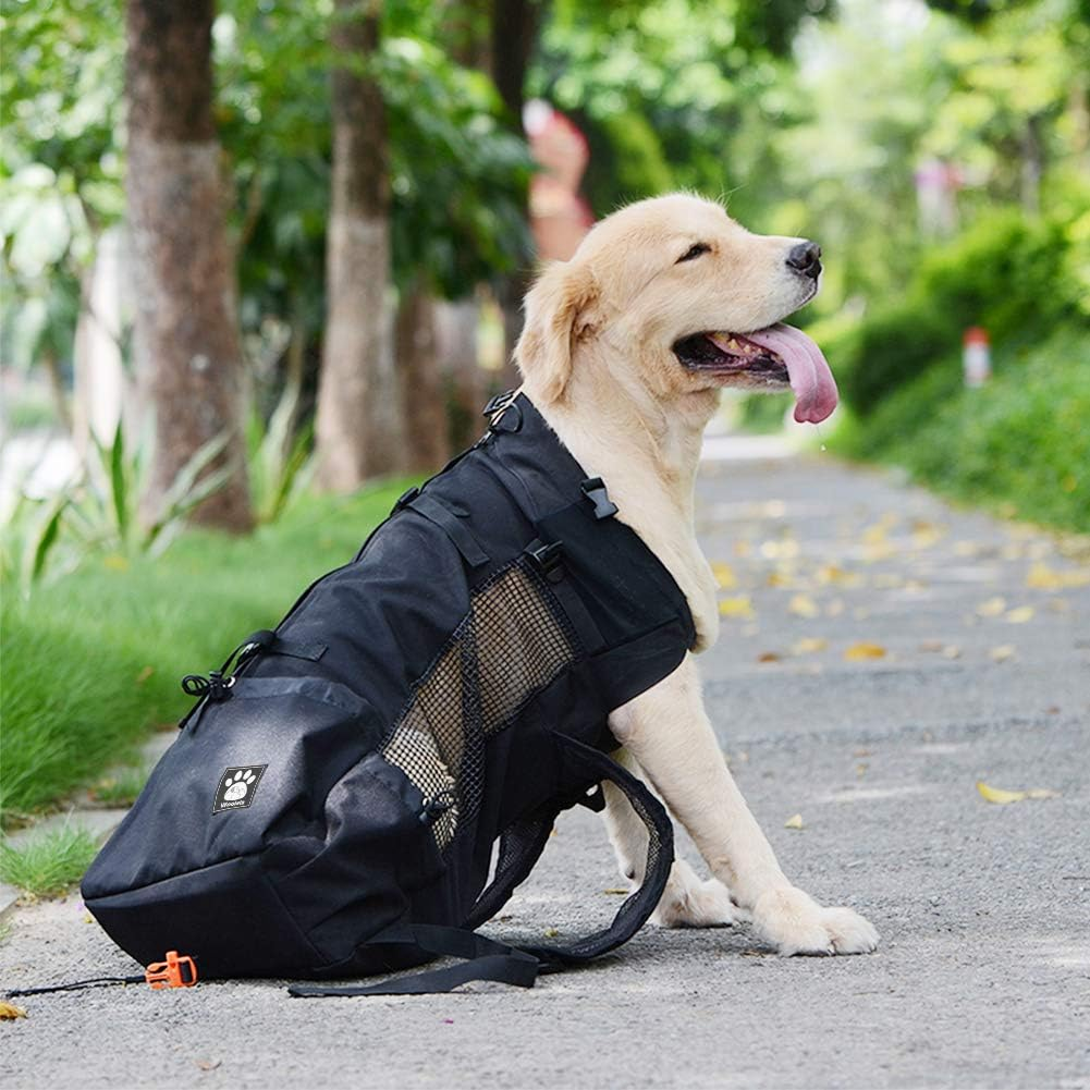 Woolala Dog Backpack Carrier Rucksack Puppy Head Out Front Pack with Waterproof Lining, Small Pet Travel Bag for Hiking Walking Bike image number 1