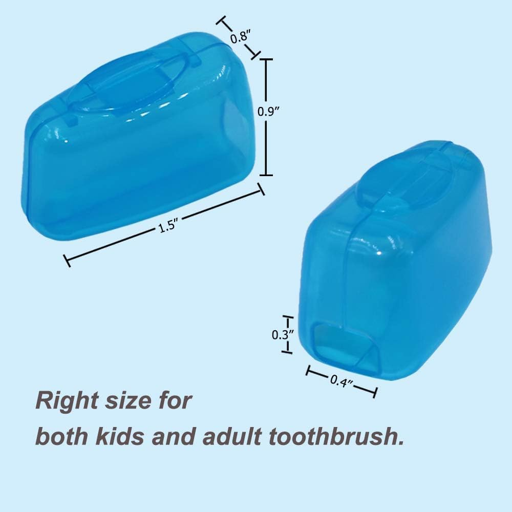 10PCS Travel Toothbrush Head Cover, Small and Portable, Ideal for Protecting Oral Hygiene and Toothbrush Life image number 3