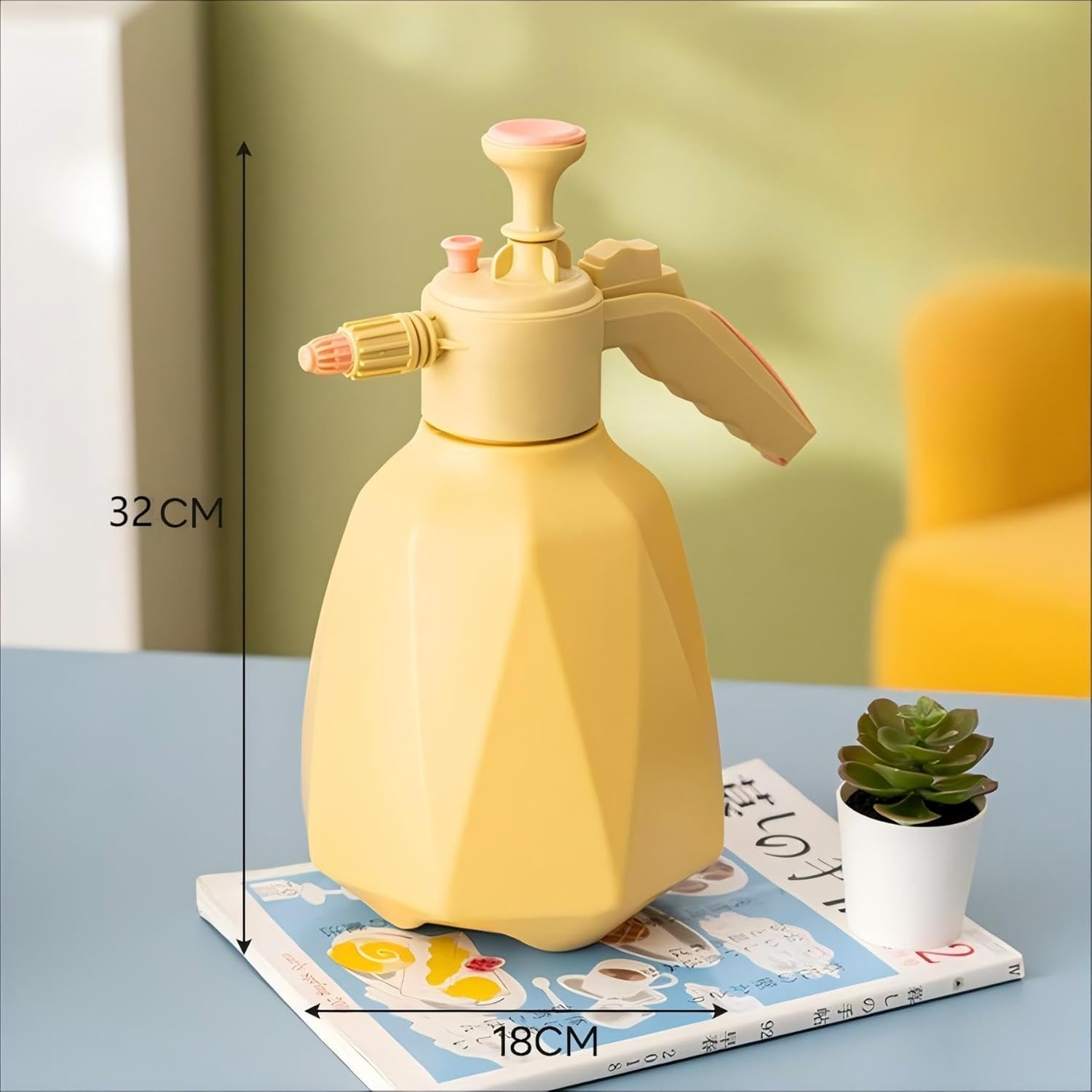 Pandachilla Water Spray Large Size 3L Garden Plant Punmp (Yellow) image number 4