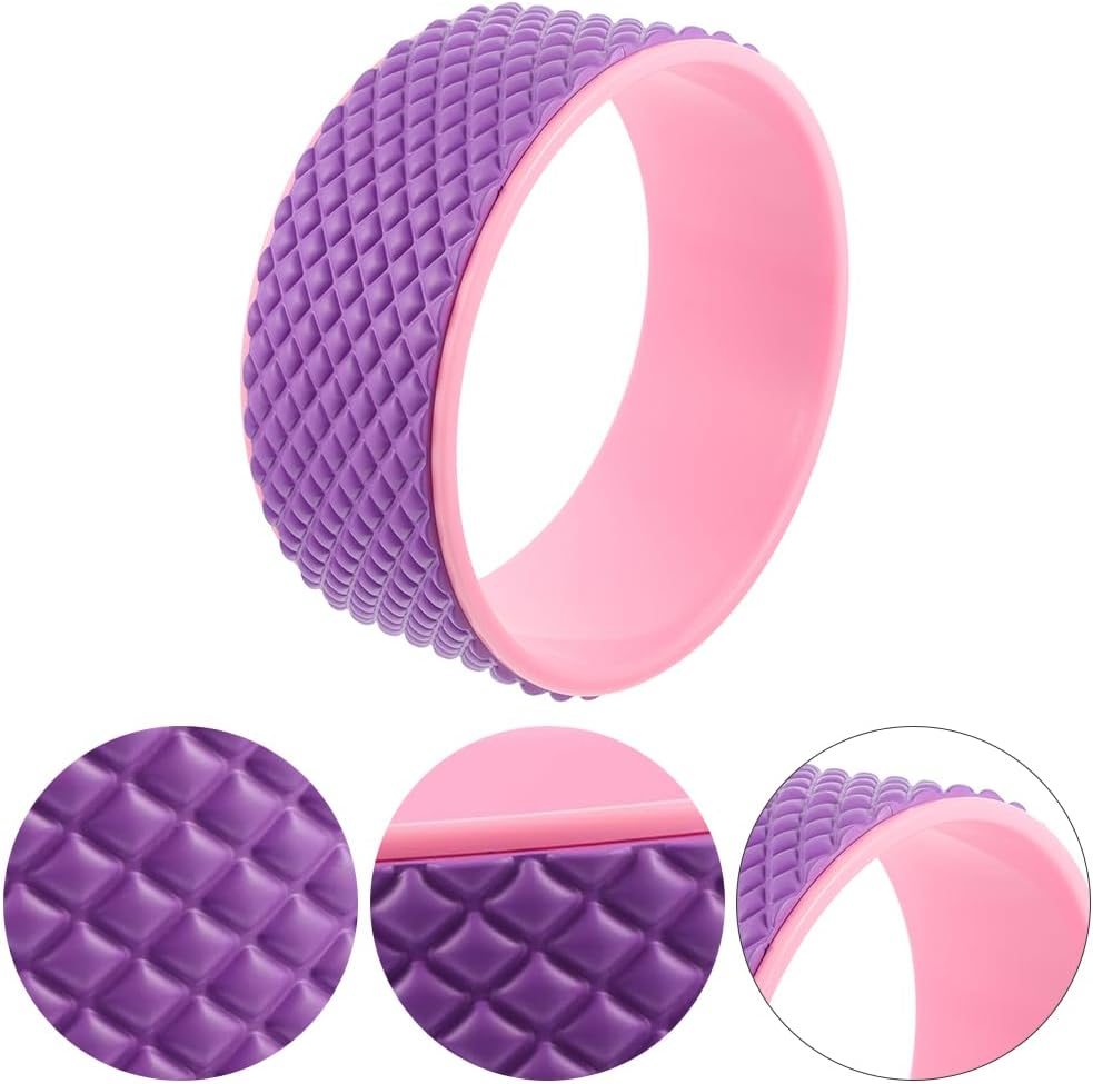 Yoga Wheel,Back Cracking Device,Yoga Prop Roller,Backbend Massage, Back Massage Roller,Massage Trigger Points,For Yoga,Pilates, Stretching Sport image number 3