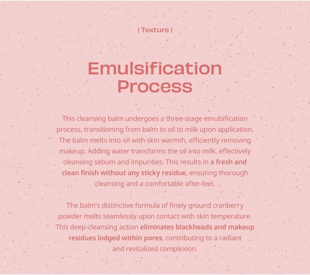 Purifying Cleansing Balm, Sherbet-Type Formulation, Practical Grinder Type - Effectively Eliminating Makeup Residue and Blackheads without Causing Dryness or Irritation image number 3