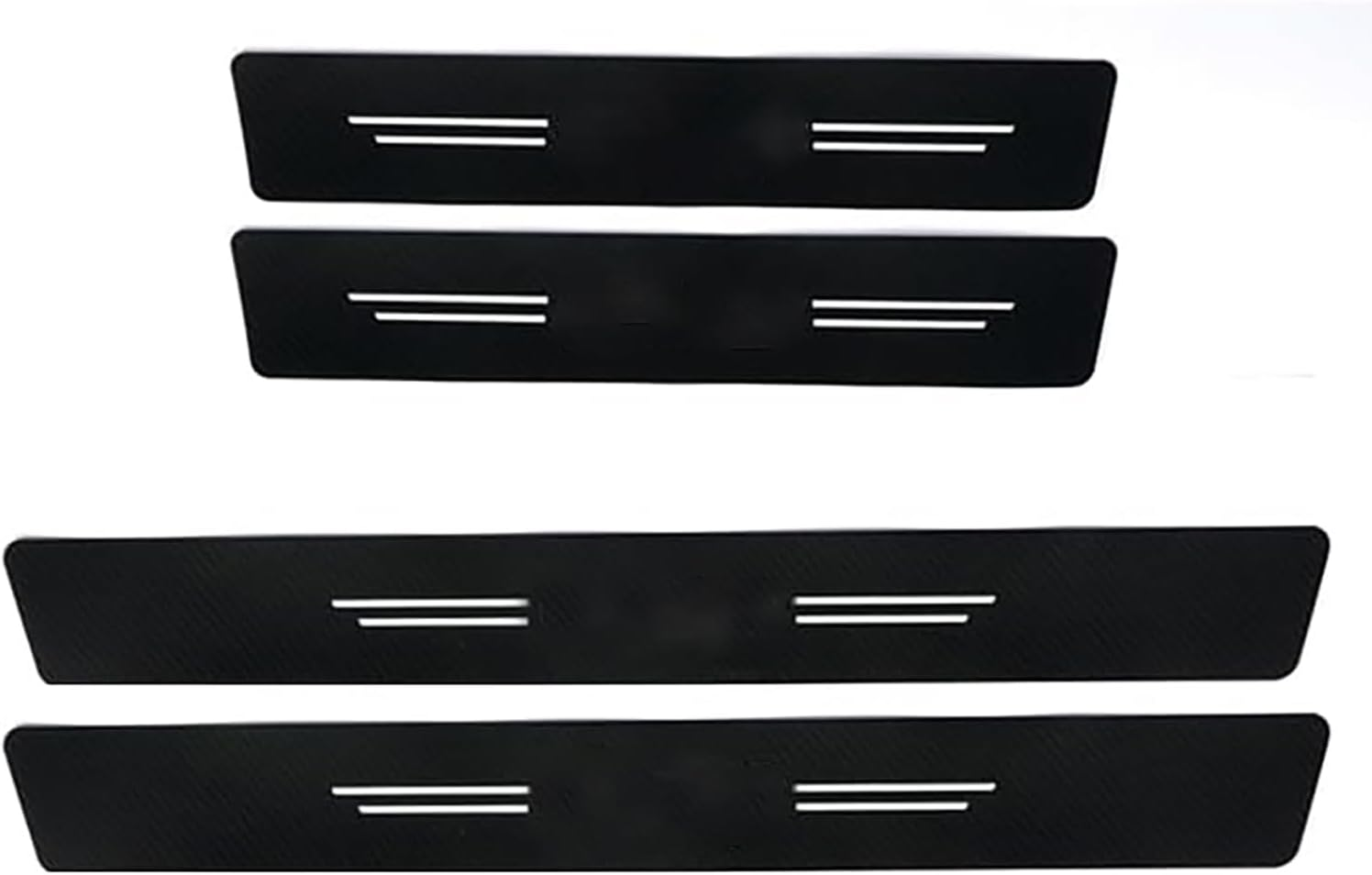 4 Pieces Car Door Sill Protector, Car Door Threshold Protector, Vehicle Door Sill Decoration Steps, Universal Waterproof Door Threshold Strips Exterior Accessories for Truck SUV (BZ 04) image number 1