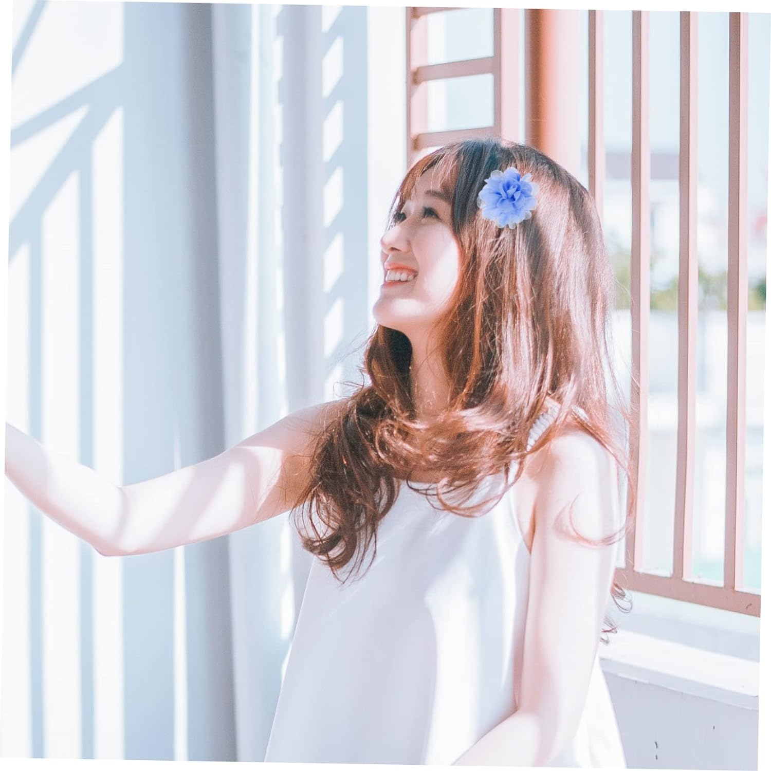 KALLORY 40Pcs Diy Headdress Hair Accessories Hair Clip Boys and Girls Floral Hairpin Girls Accessories Colors image number 4