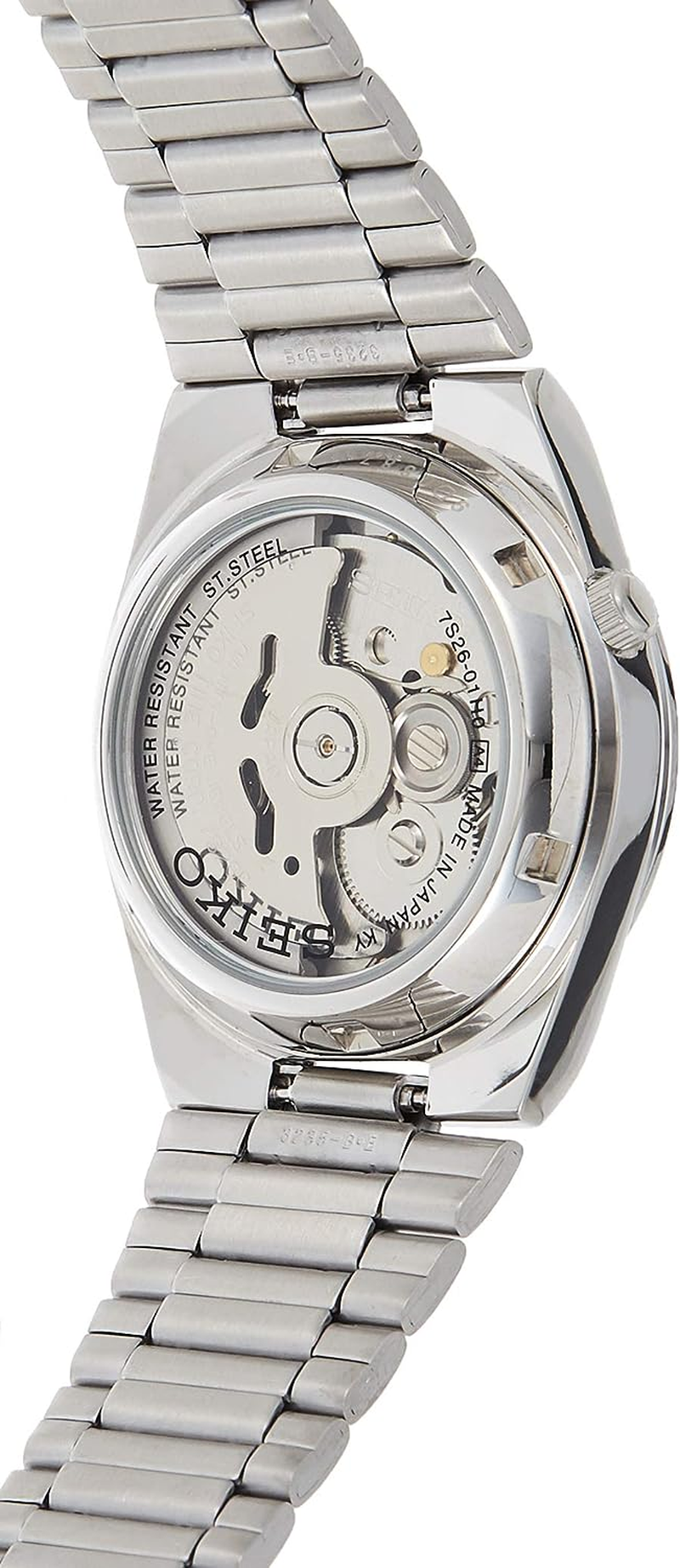 Seiko 5 Automatic Black Dial Stainless Steel Men'S Watch SNK063J5 image number 4