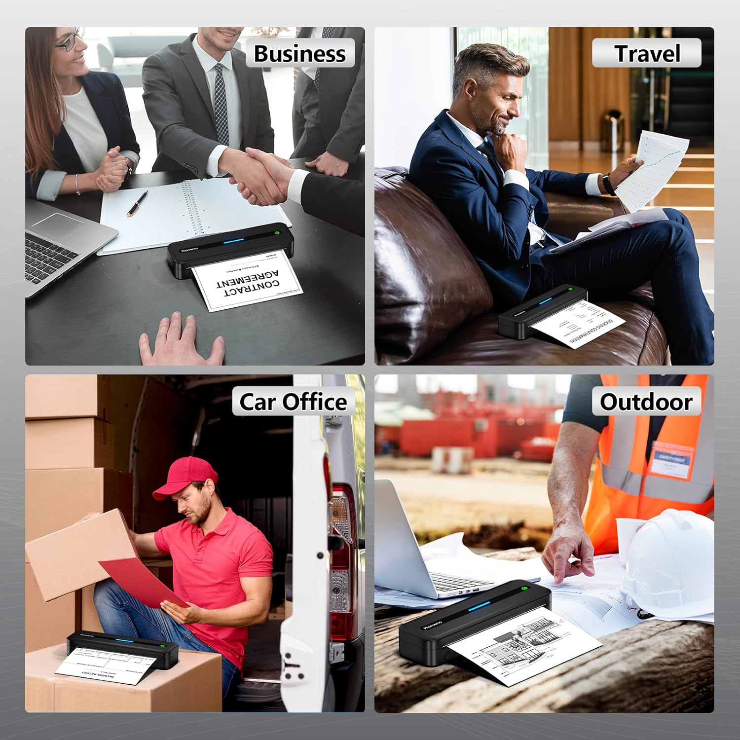 Phomemo M832 Thermal Paper 2 Rolls, A4 Thermal Printer Paper, Multipurpose Thermal Paper Compatible with M832 M835 M834 M833 and Other Letter Portable Printer